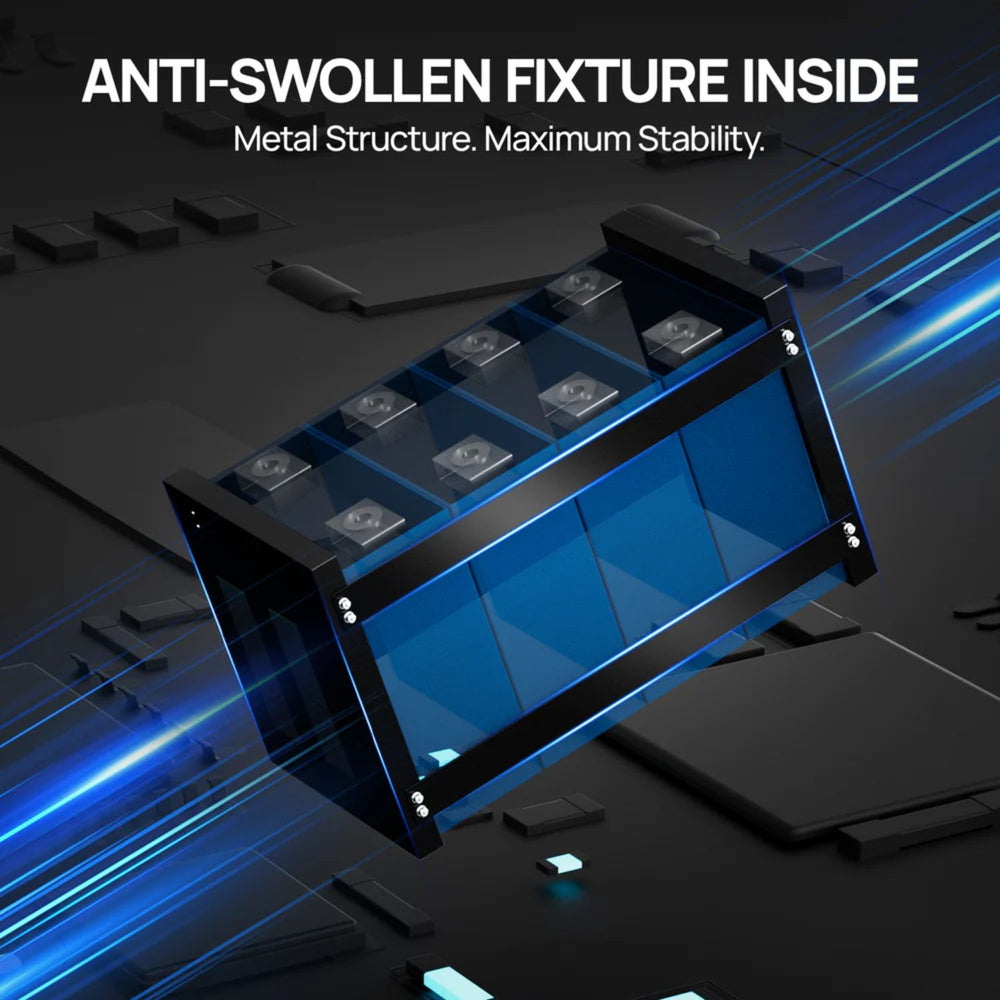 ECO-WORTHY 12V 100Ah Battery Anti-Swollen Fixture Inside