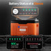 ECO-WORTHY 12V 300AH Lifepo4 Lithium Battery with status indicators on a dark background