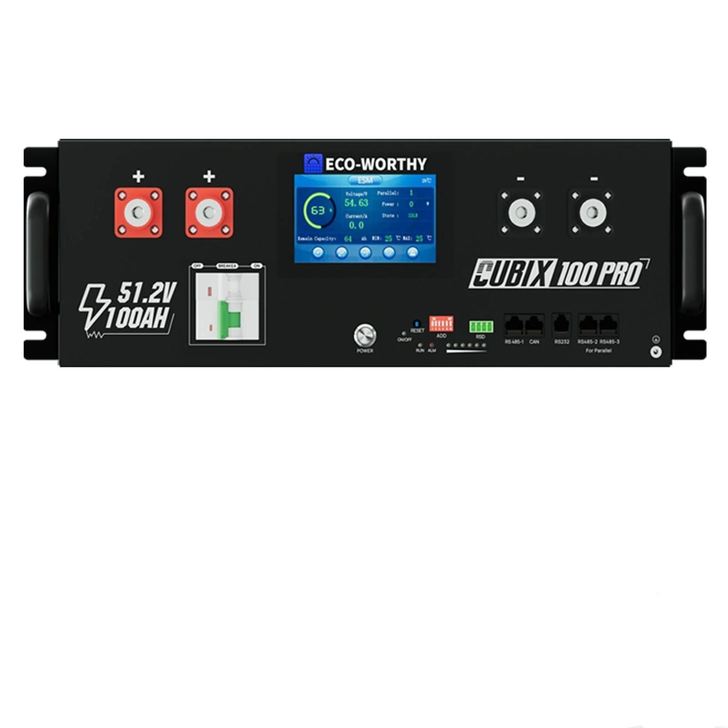 ECO-WORTHY Cubix 100 Pro | 48V 100AH Server Rack Battery