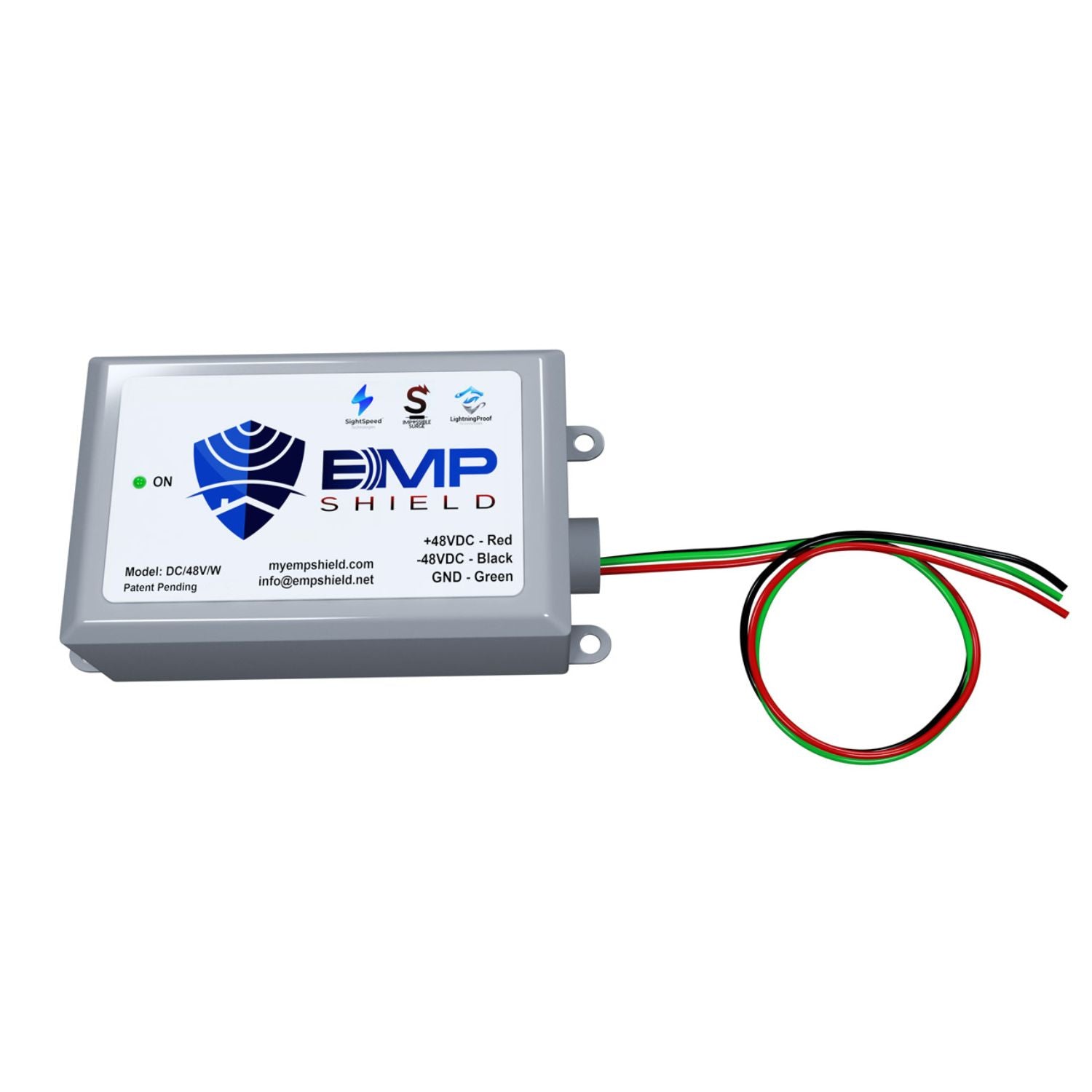 EMP Shield 48 Volt DC (DC-48V-W) Front View