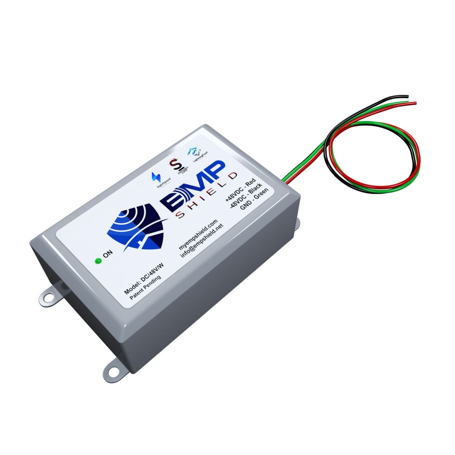 EMP Shield 48 Volt DC (DC-48V-W) side view