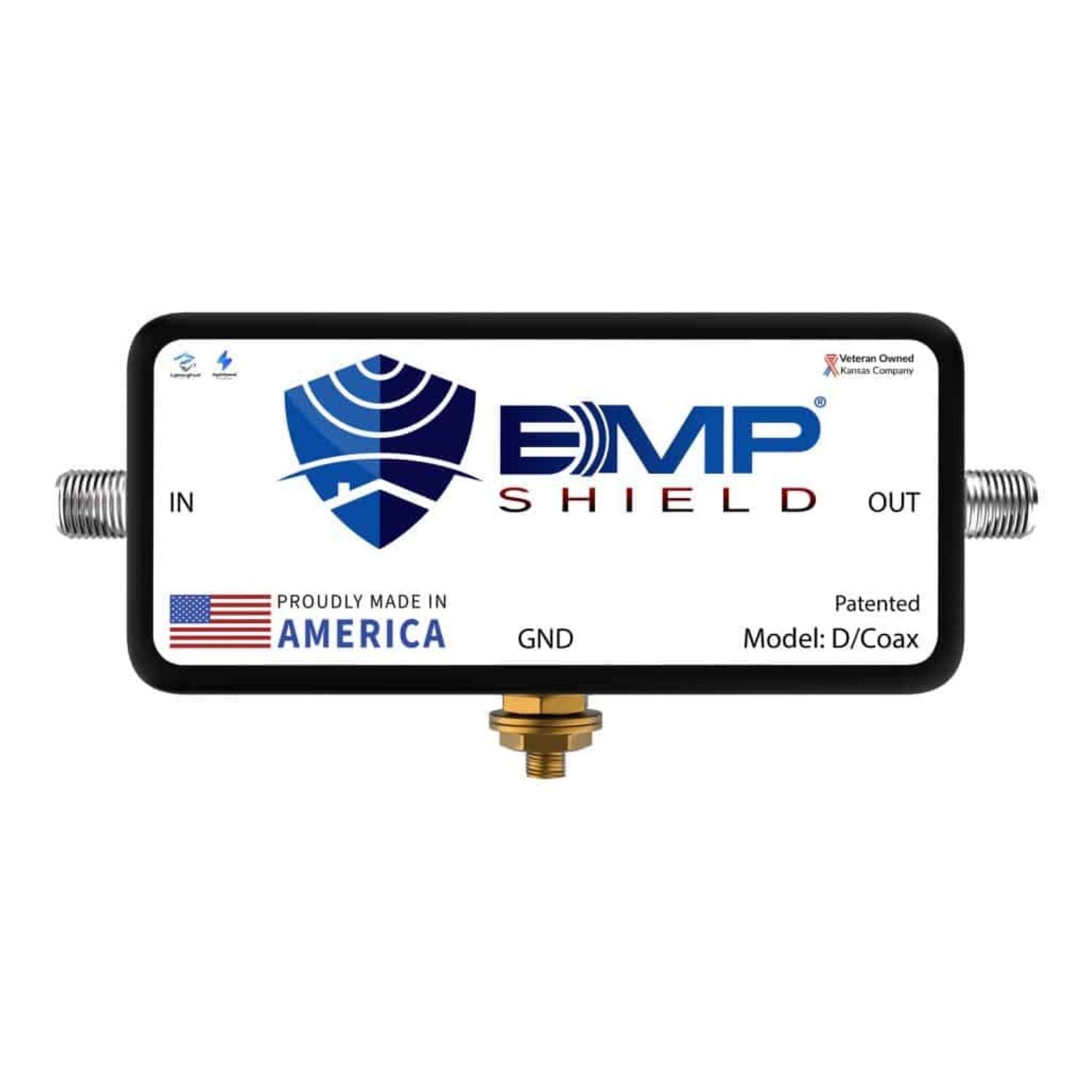 EMP Shield Coax Model Front View