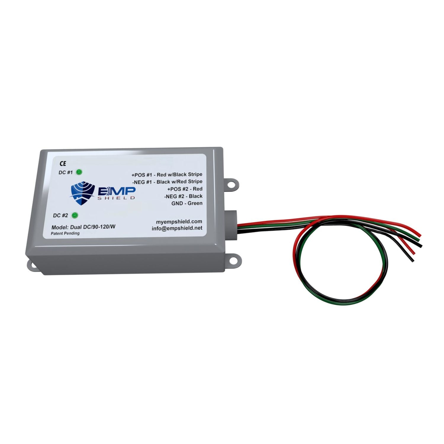 EMP Shield – Dual 90-120 volt DC Solar Panel / Wind side view