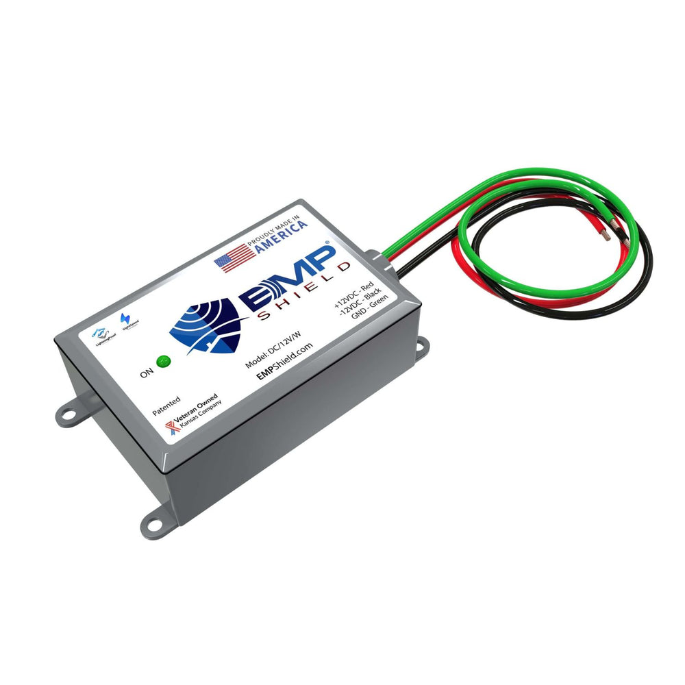 EMP Shield Lightning Protection for Vehicles (DC-12V-W) close up view