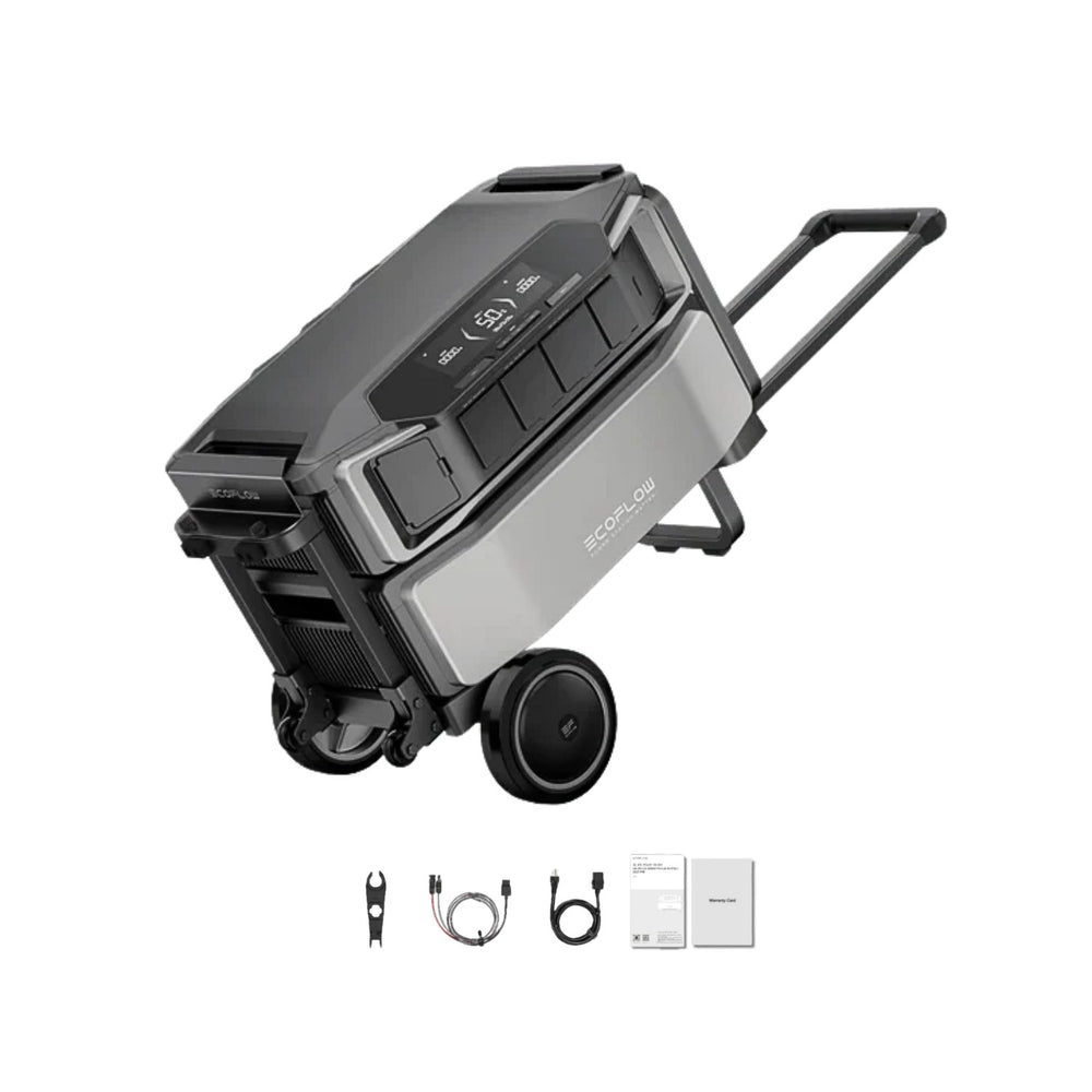 EcoFlow DELTA Pro Ultra Portable Power Station With Mobility Trolley | 6144Wh | 7200W | 5.6kW Solar Input