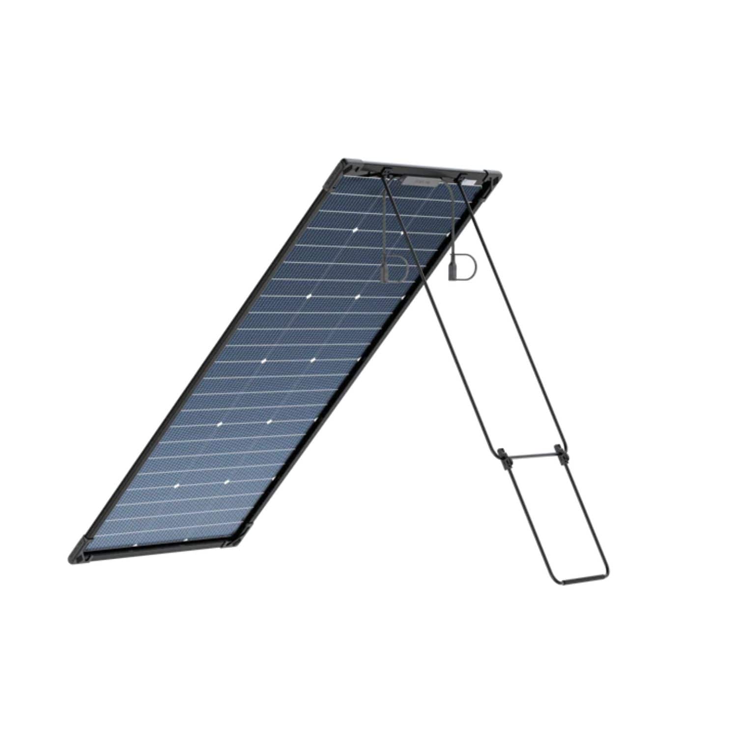 EcoFlow 125W Bifacial Modular Solar Panel 1-piece back left view 