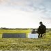 EcoFlow 60W Portable Solar Panel  in the field connected to the portable station