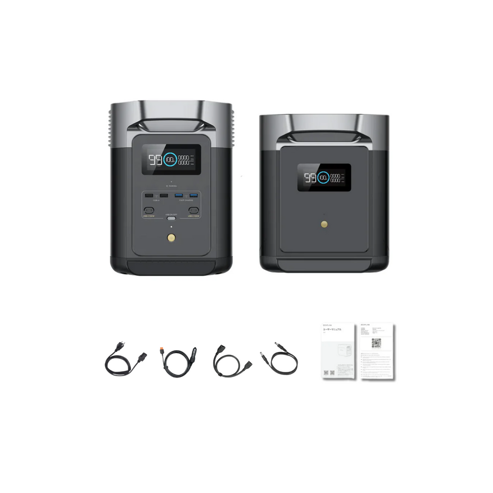 EcoFlow DELTA 2 + DELTA Max Smart Extra Battery | Outbound Power EcoFlow DELTA 2 + DELTA Max Smart Extra Battery | Outbound Power