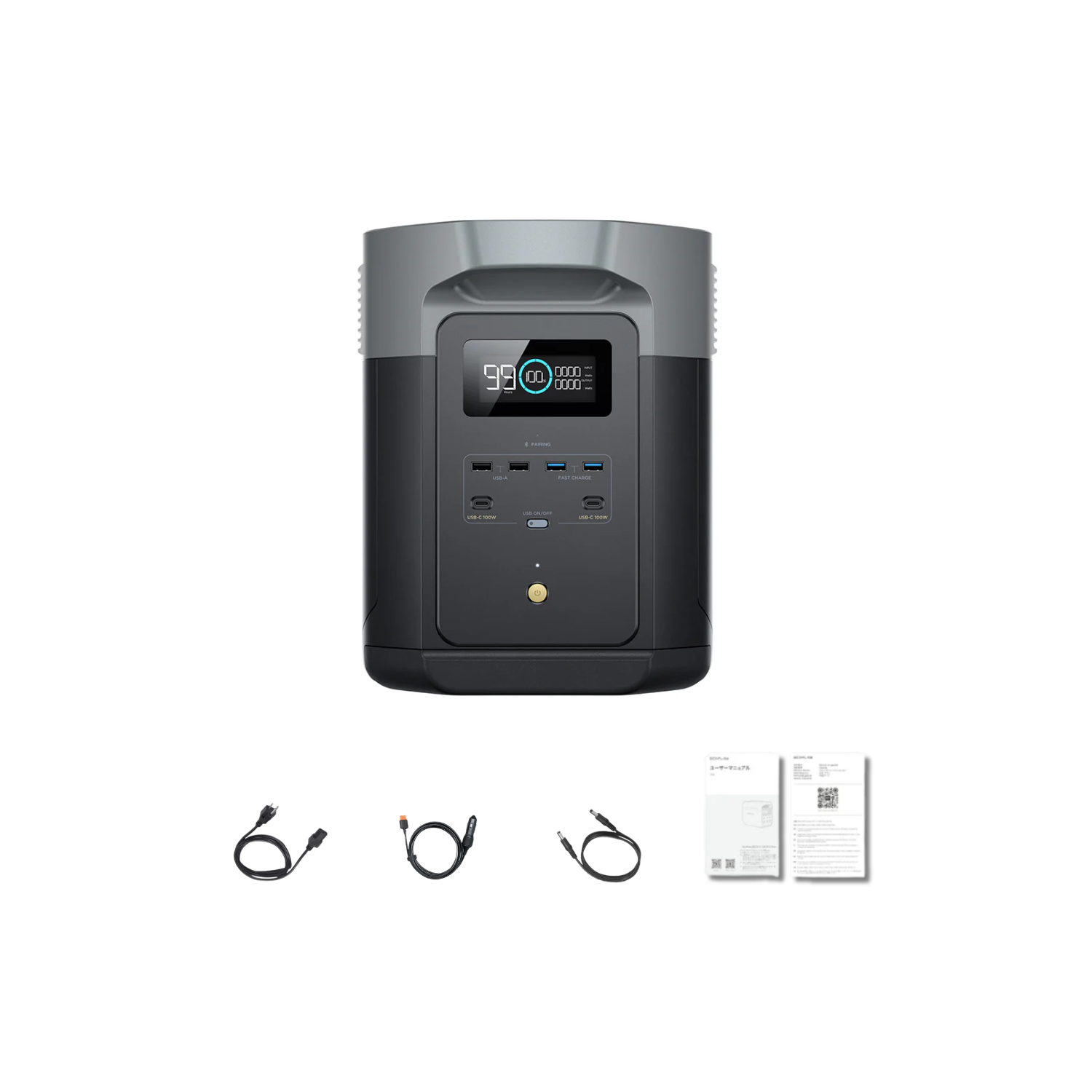 EcoFlow DELTA 2 Max Portable Power Station Inclusions