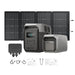 EcoFlow DELTA 3 1500 Portable Power Station with 220W Bifacial Solar Panel , alternator charger and extra battery