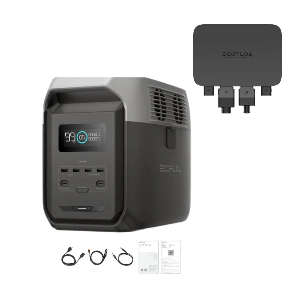 EcoFlow DELTA 3 1500 Portable Power Station with Alternator Charger