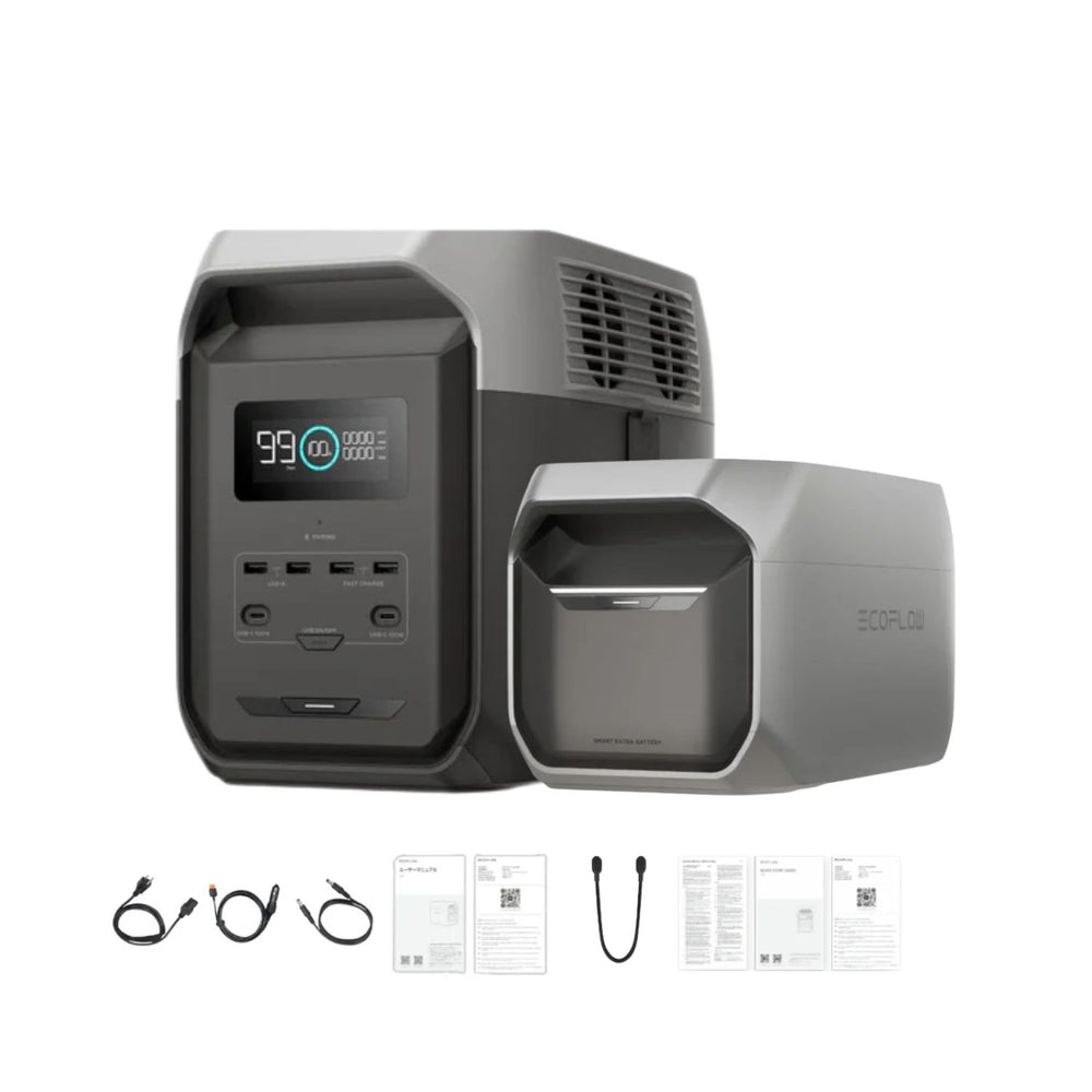 EcoFlow DELTA 3 1500 Portable Power Station with extra battery