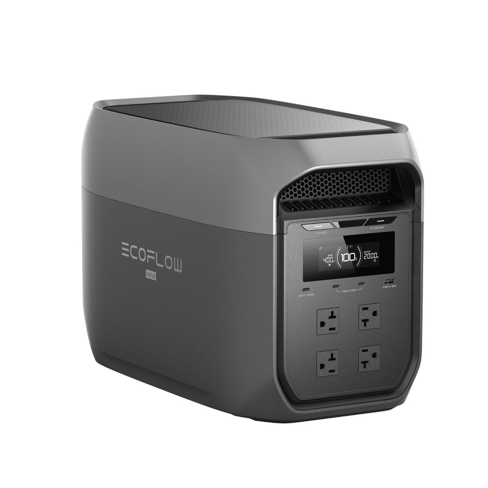 EcoFlow DELTA 3 Max Portable Power Station Black silver