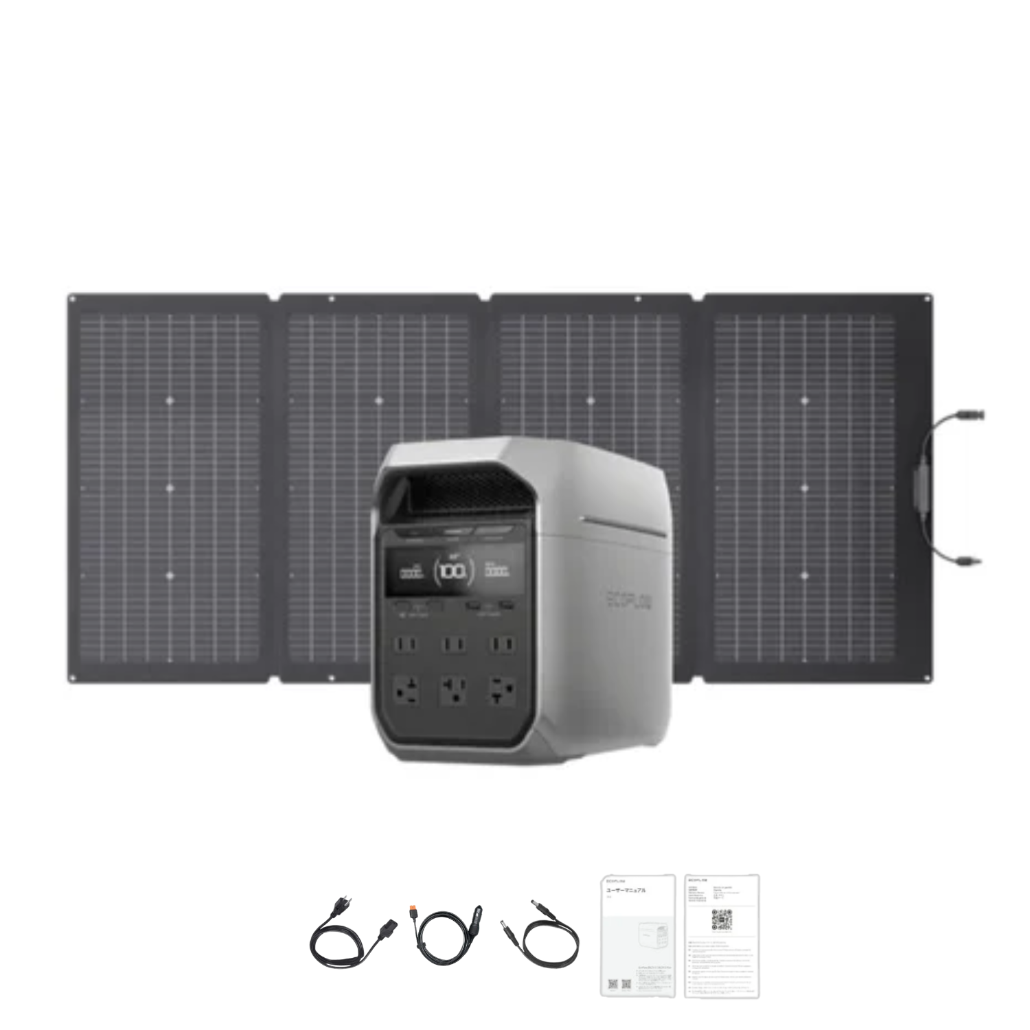 EcoFlow DELTA 3 Plus Portable Power Station +  220W Bifacial Portable Solar Panel Inclusions