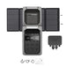 EcoFlow DELTA 3 Plus Portable Power Station with alternator charger, Extra battery and 220W Bifacial Portable Solar Panel