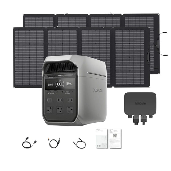 EcoFlow DELTA 3 Plus With Two 200 Watt Portable Solar Panels