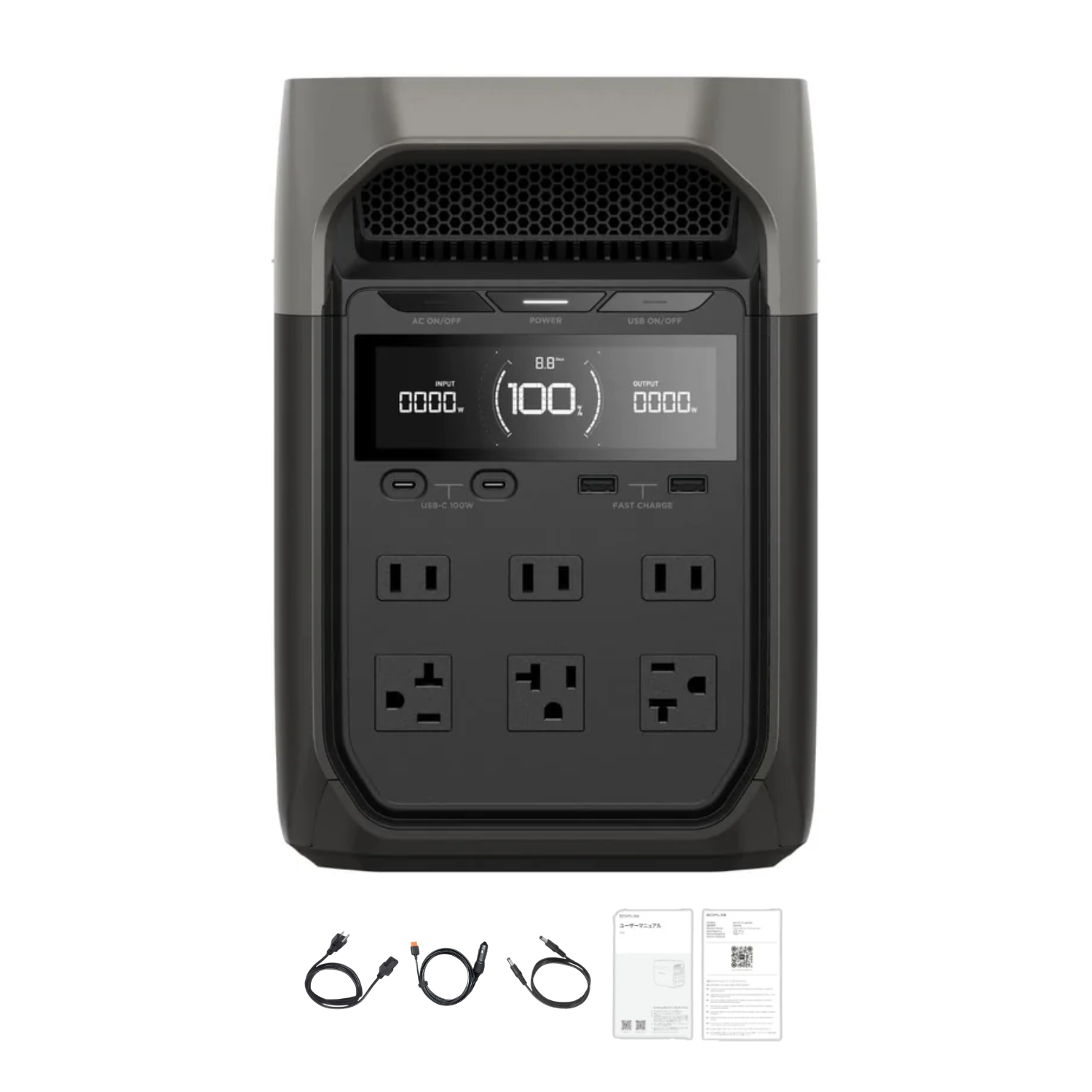EcoFlow DELTA 3 Portable Power Station Inclusions