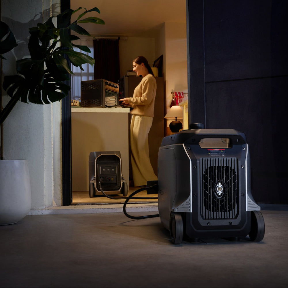 EcoFlow DELTA 3 Ultra Plus Portable Power Station in a room with a person in the background