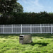 EcoFlow DELTA 3 Ultra Plus Portable Power Station on grass with white picket fence and trees in the background