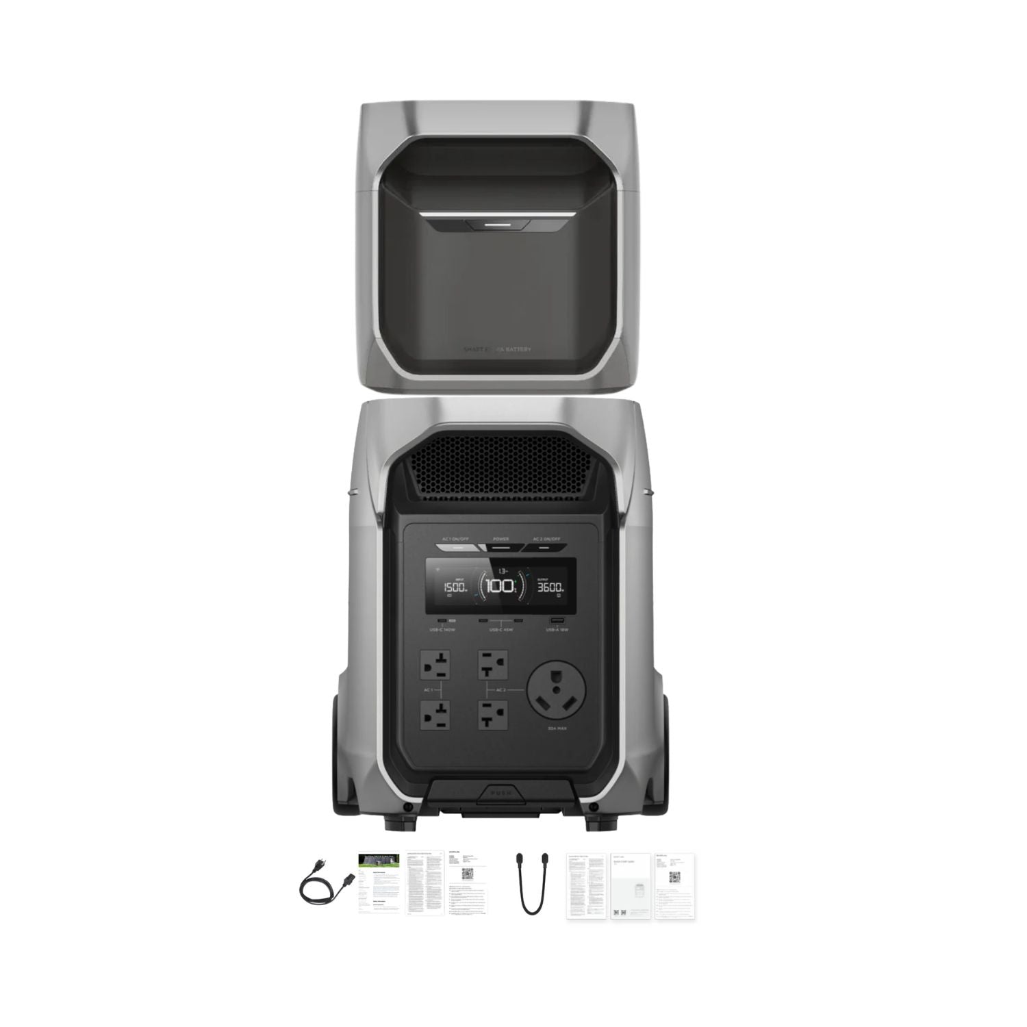 EcoFlow DELTA 3 Ultra Plus Portable Power Station with DELTA 3 Max Plus Extra Battery