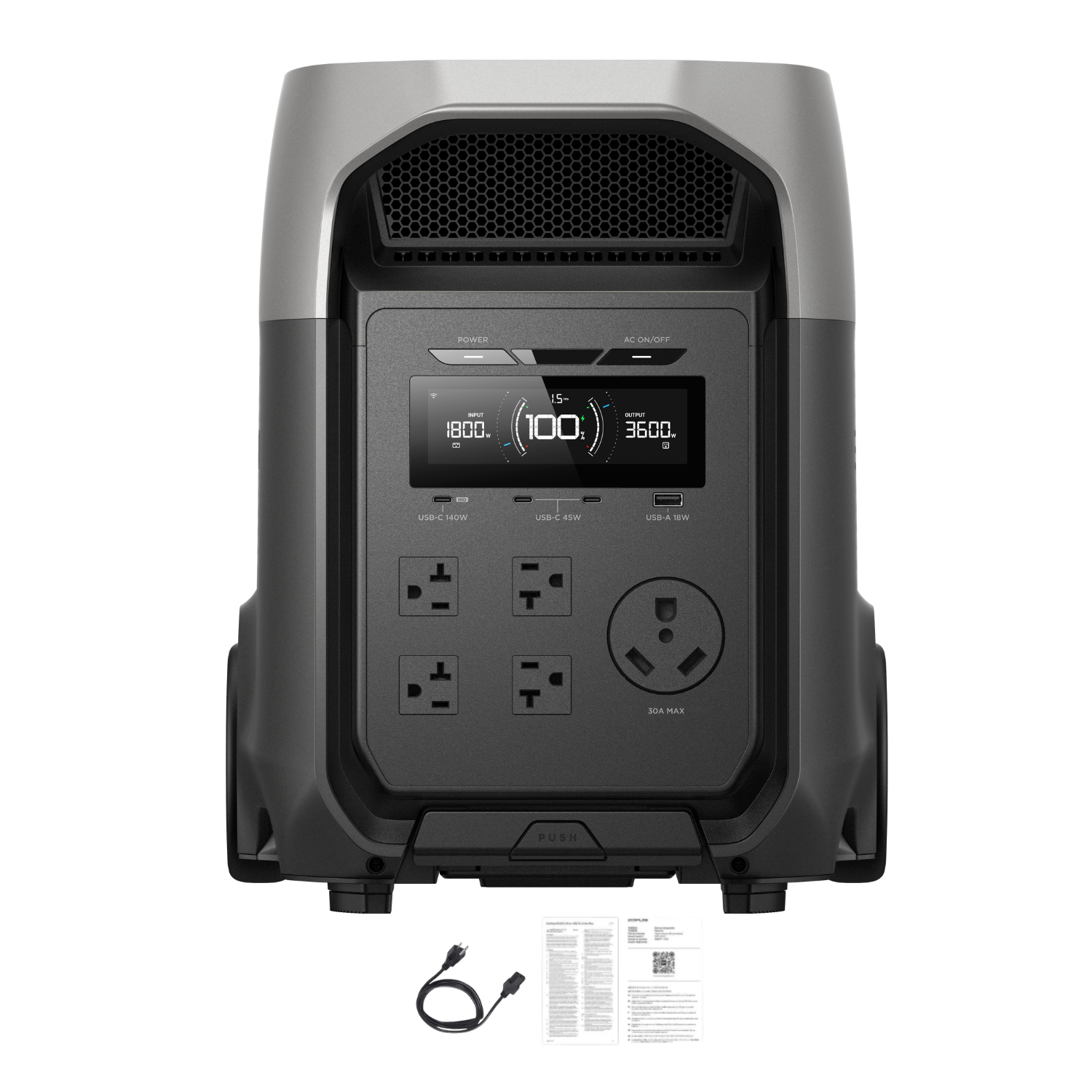 EcoFlow DELTA 3 Ultra Portable Power Station | 3072Wh | 3600W