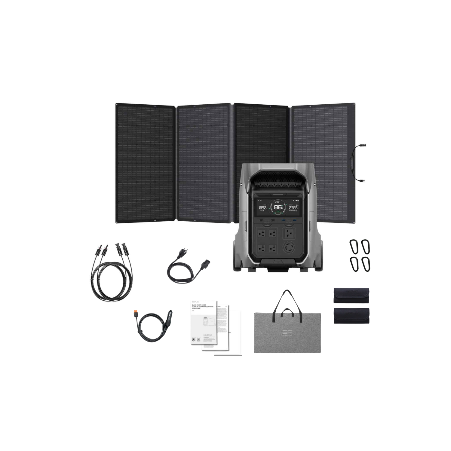 EcoFlow DELTA Pro 3 Portable Solar Kit | 4096Wh | 4000W | 2600W