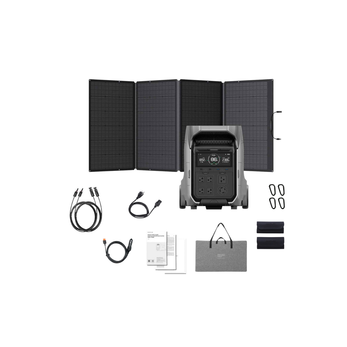 EcoFlow Delta Pro 3 Portable Solar Generator Kit