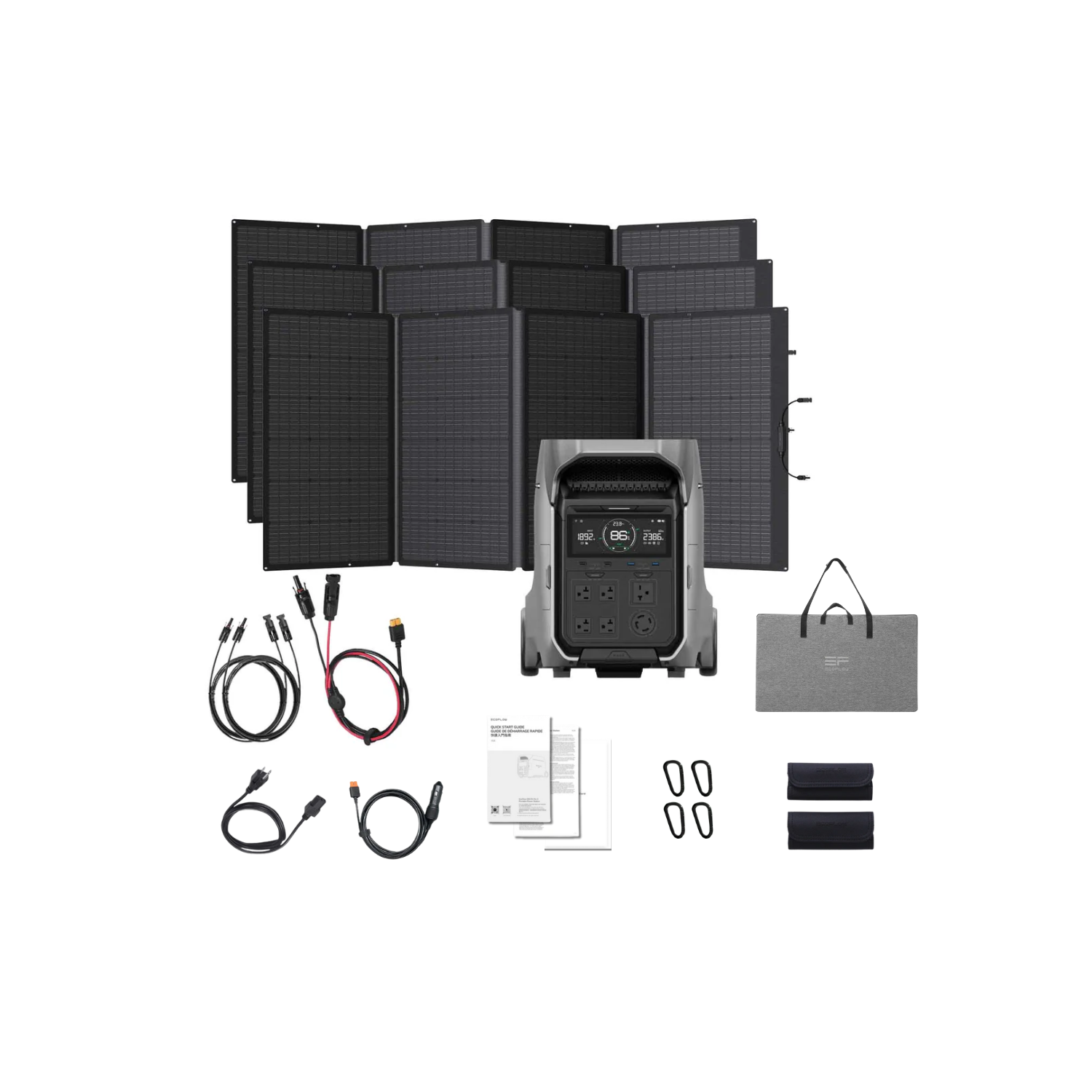 EcoFlow DELTA Pro 3 Portable Solar Kit | 4096Wh | 4000W | 2600W Solar |  Outbound Power
