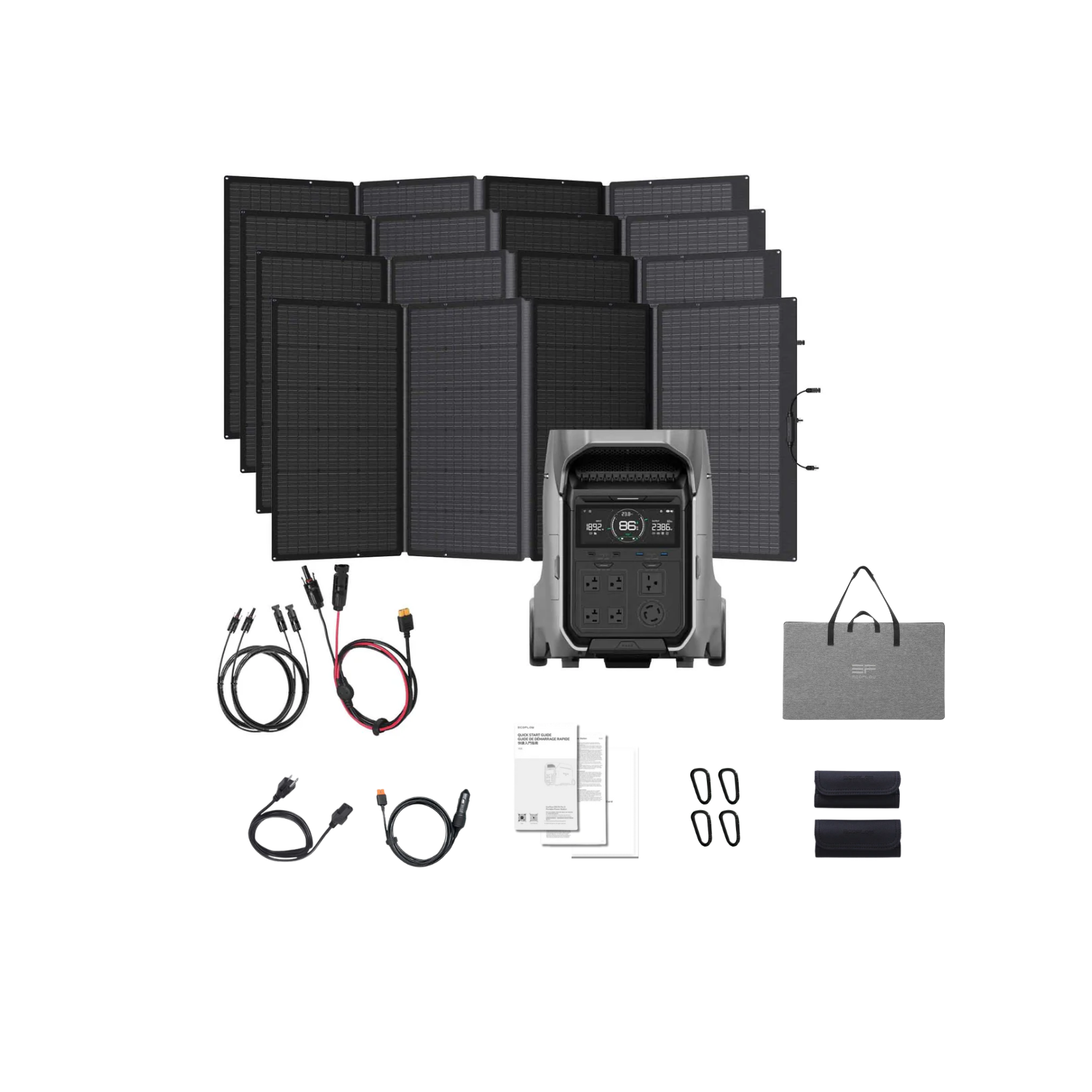 EcoFlow DELTA Pro 3 Portable Solar Kit | 4096Wh | 4000W | 2600W Solar