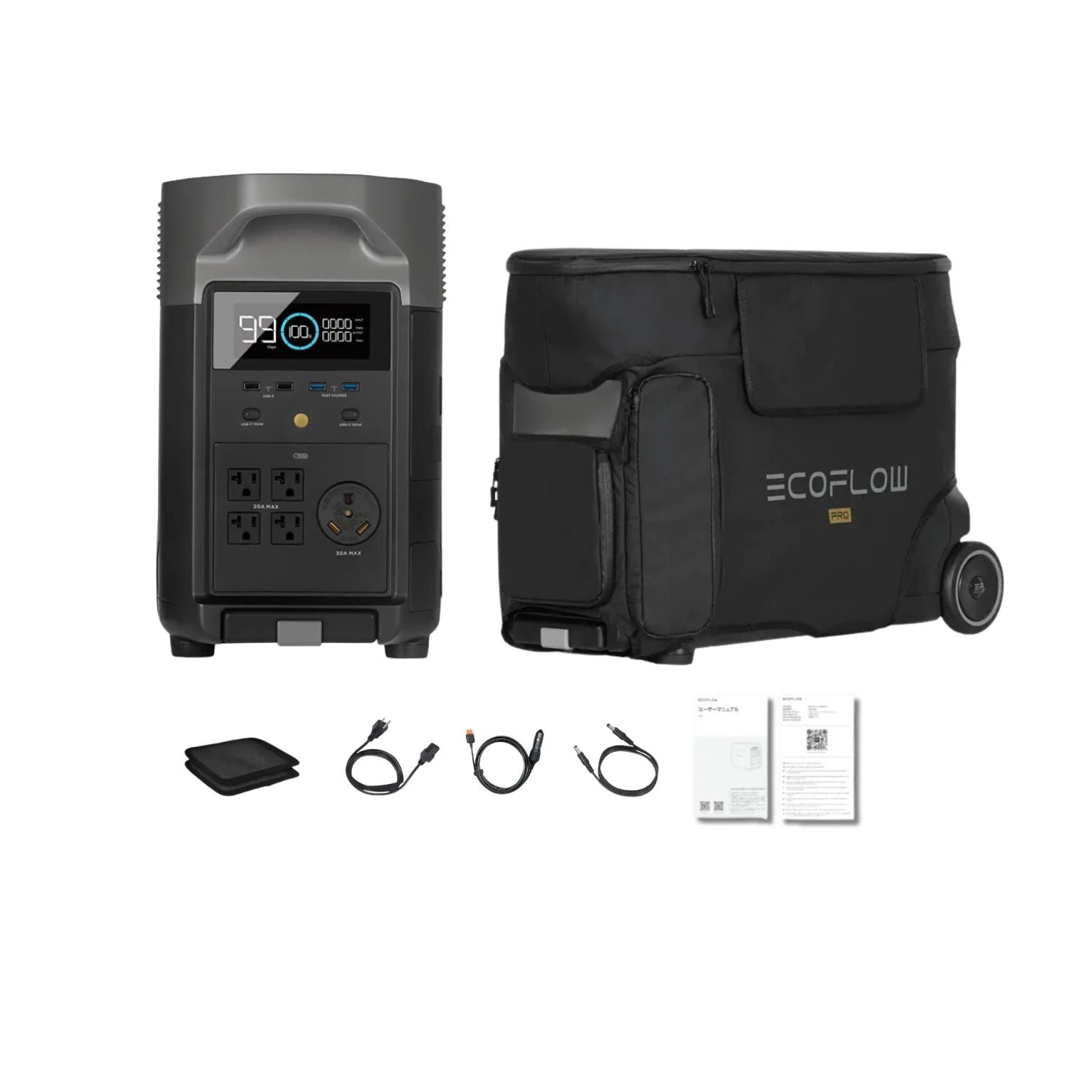 EcoFlow DELTA Pro Portable Power Station With Free Bag