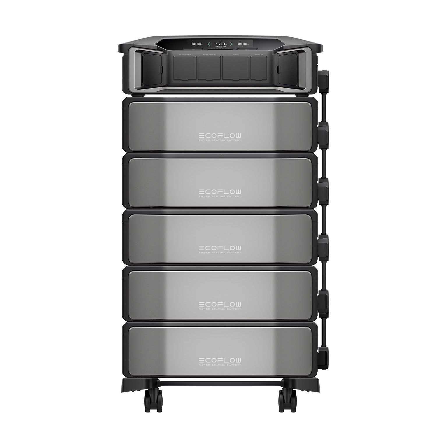 EcoFlow DELTA Pro Ultra Front View With Five Battery Packs