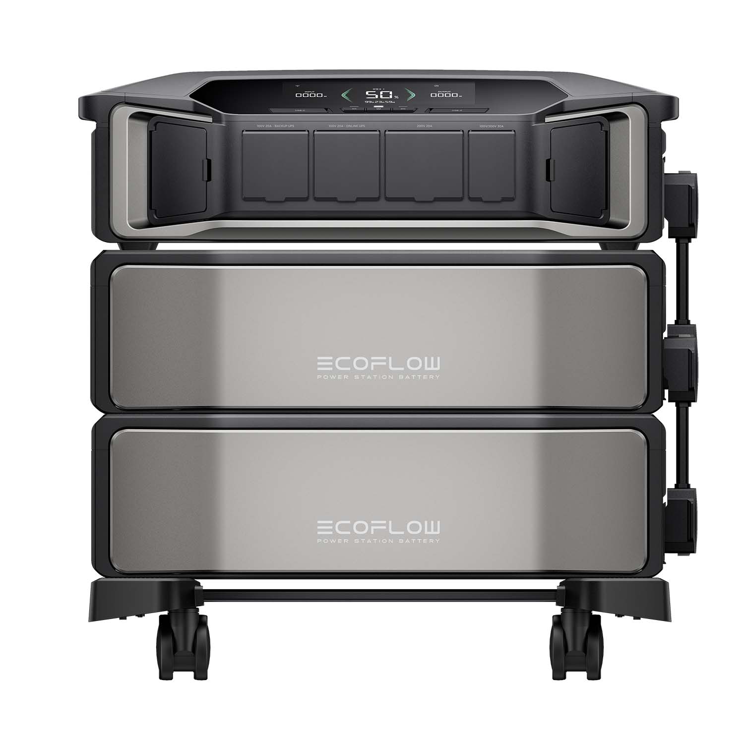 EcoFlow DELTA Pro Ultra Front View With Two Battery Packs