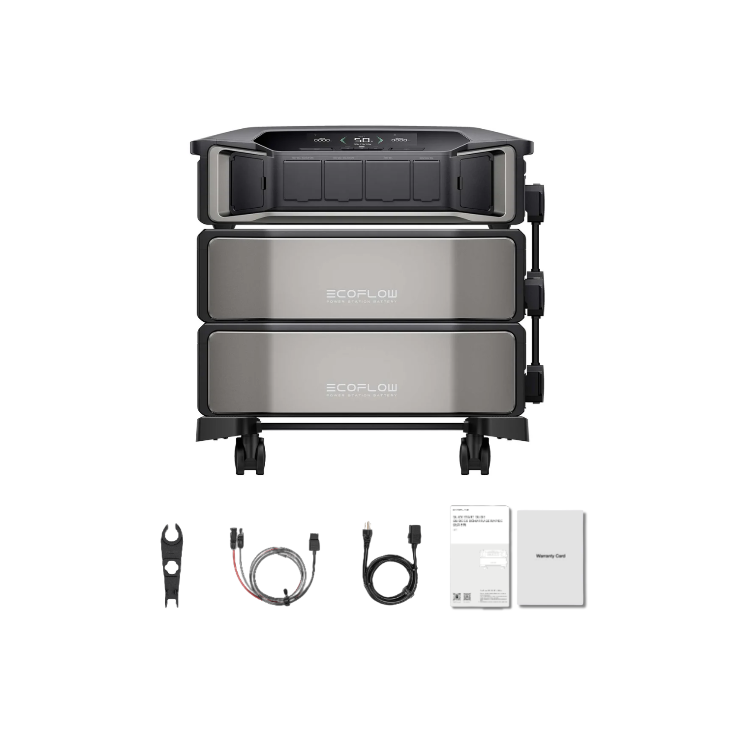 EcoFlow DELTA Pro Ultra Portable Power Station and Whole-Home Backup - 1 x Inverter + 2 x Battery + No Smart Home Panel Inclusions