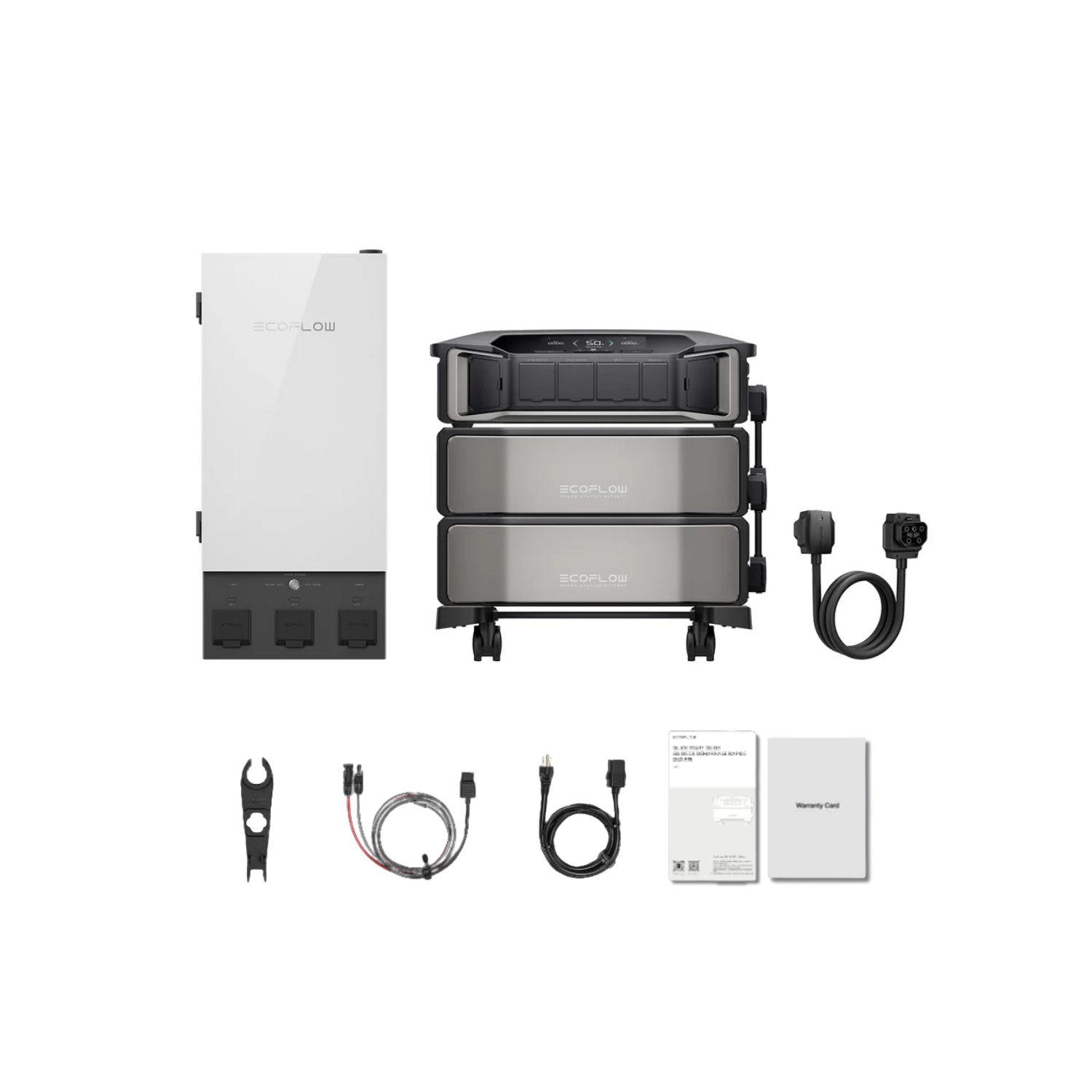 EcoFlow DELTA Pro Ultra Portable Power Station and Whole-Home Backup - 1 x Inverter + 2 x Battery + Smart Home Panel Inclusions