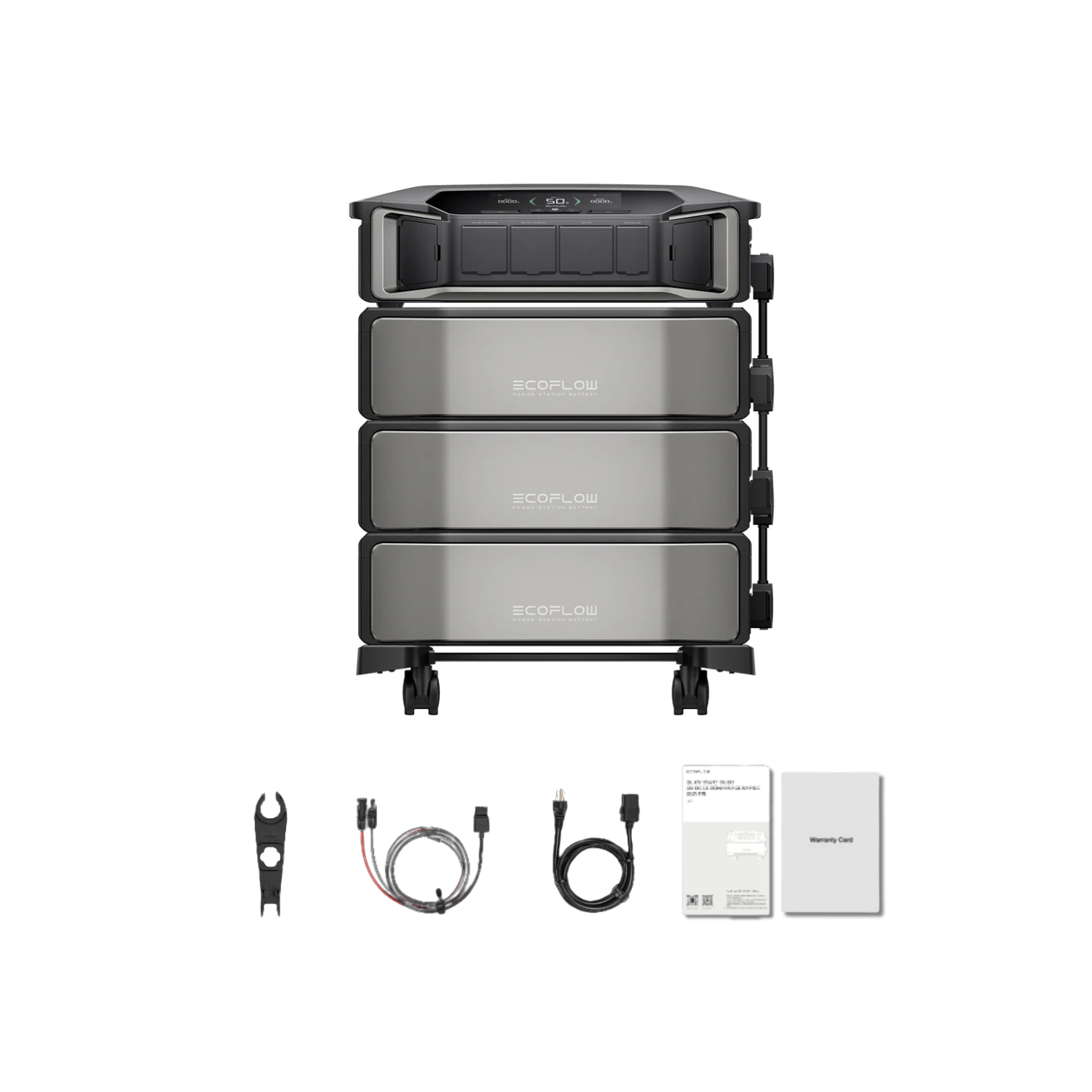 EcoFlow DELTA Pro Ultra Portable Power Station and Whole-Home Backup - 1 x Inverter + 3 x Battery + No Smart Home Panel Inclusions