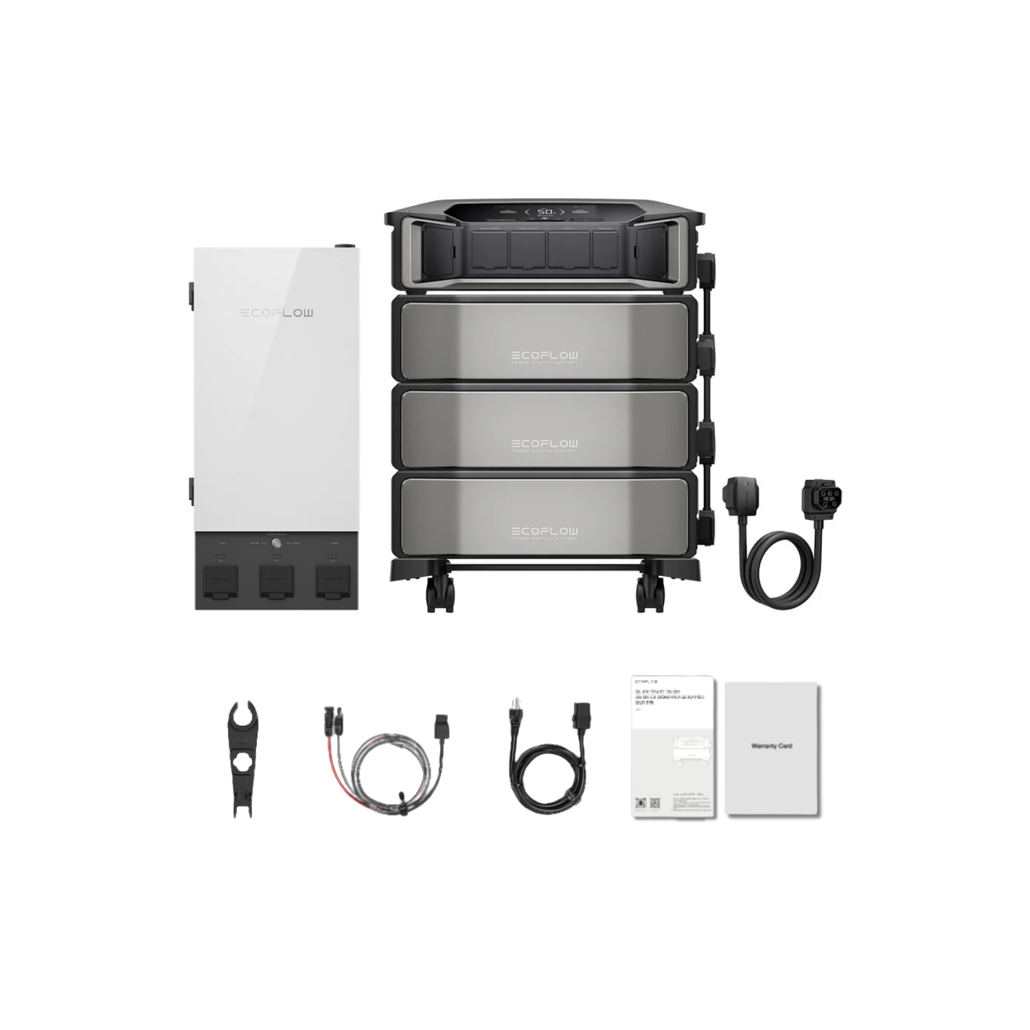 EcoFlow DELTA Pro Ultra Portable Power Station and Whole-Home Backup - 1 x Inverter + 3 x Battery + Smart Home Panel Inclusions