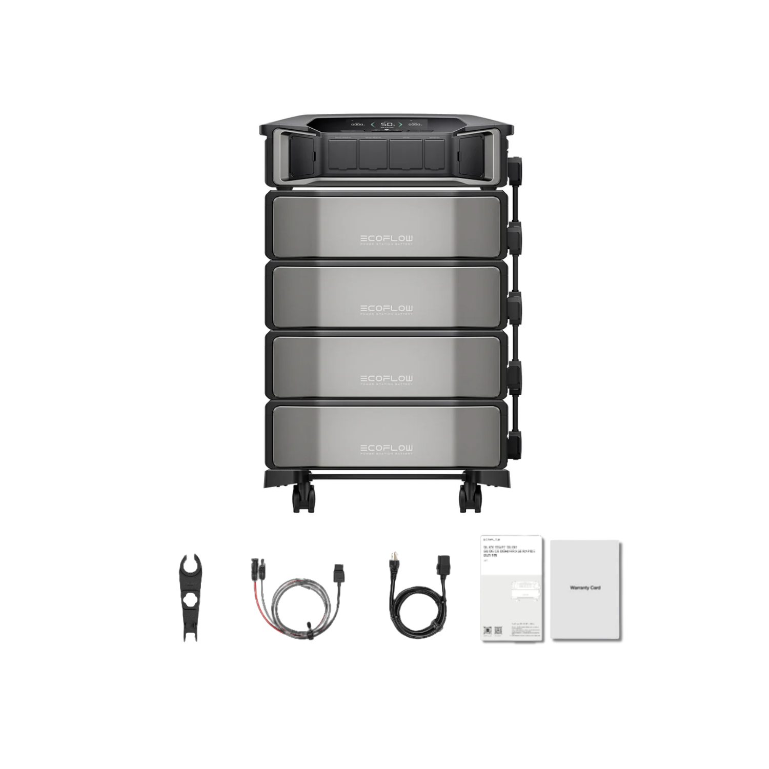 EcoFlow DELTA Pro Ultra Portable Power Station and Whole-Home Backup - 1 x Inverter + 4 x Battery + No Smart Home Panel Inclusions