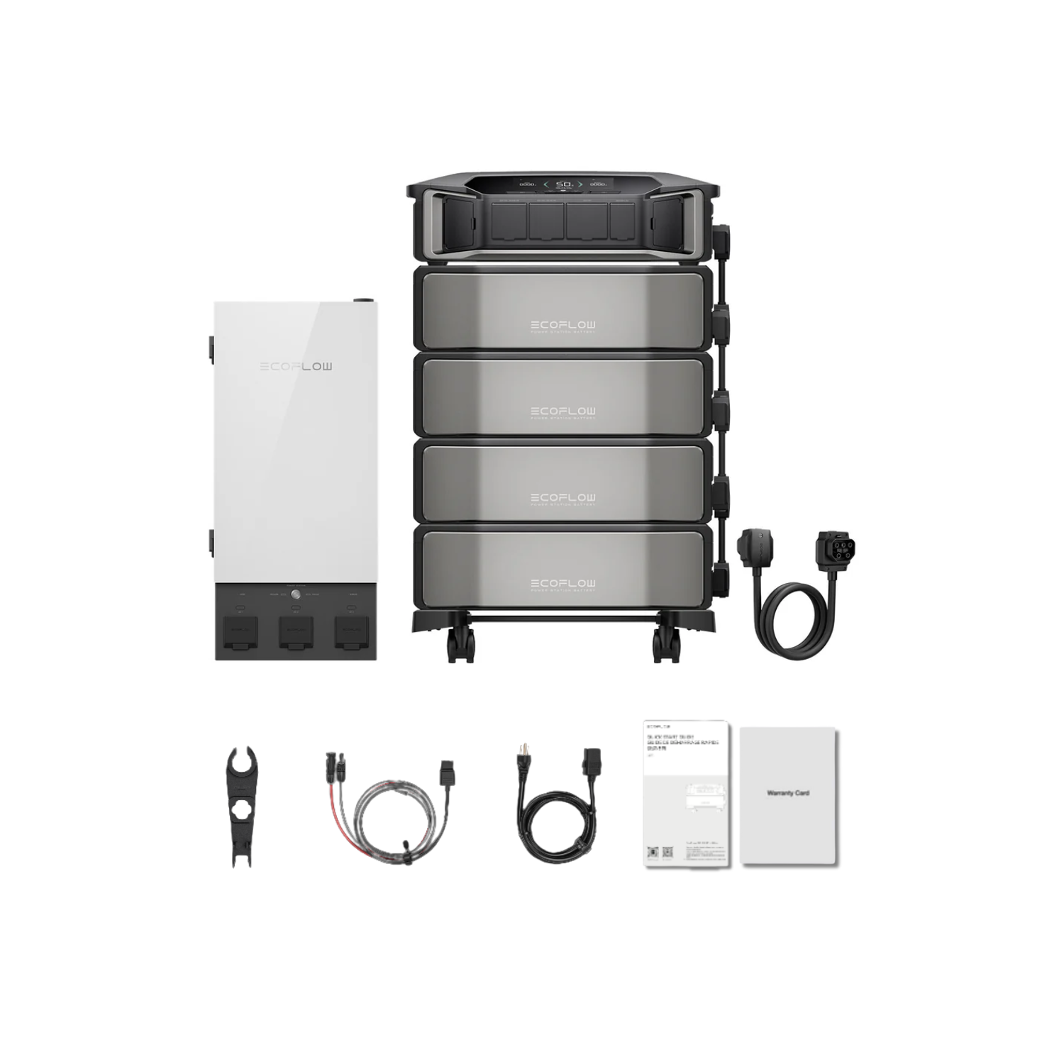 EcoFlow DELTA Pro Ultra Portable Power Station and Whole-Home Backup - 1 x Inverter + 4 x Battery + Smart Home Panel Inclusions
