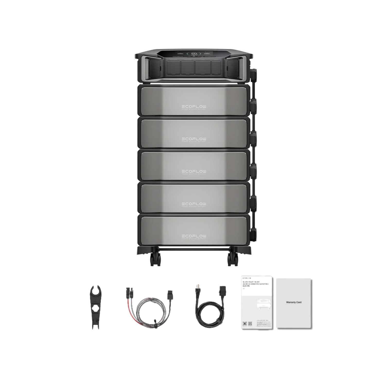 EcoFlow DELTA Pro Ultra Portable Power Station and Whole-Home Backup - 1 x Inverter + 5 x Battery + No Smart Home Panel Inclusions