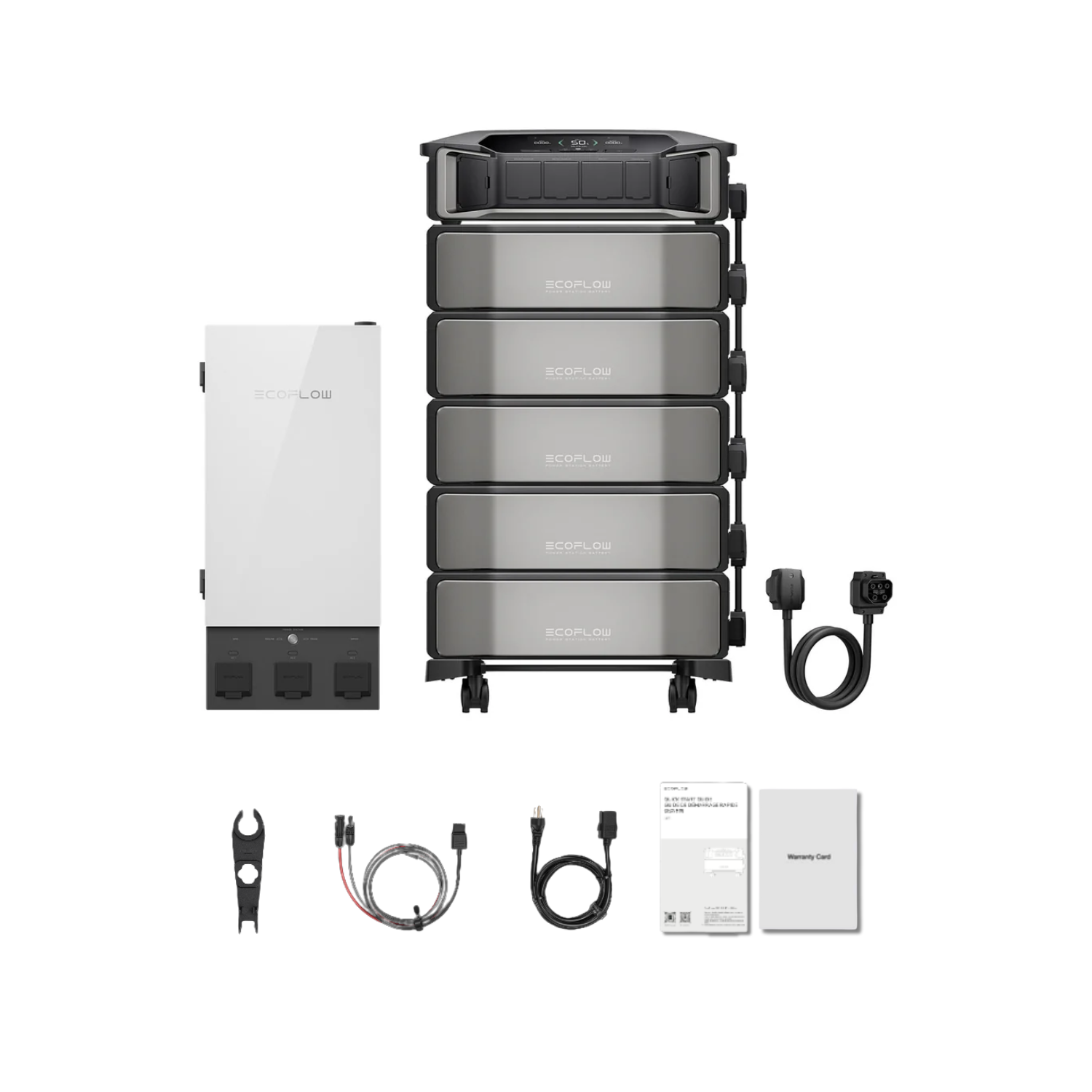 EcoFlow DELTA Pro Ultra Portable Power Station and Whole-Home Backup - 1 x Inverter + 5 x Battery + Smart Home Panel Inclusions