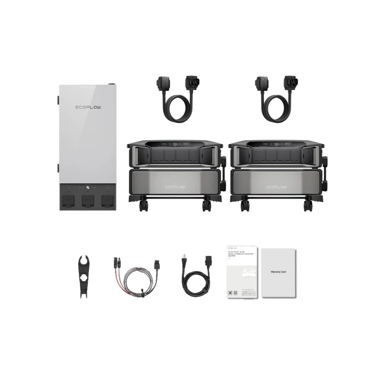 EcoFlow DELTA Pro Ultra Portable Power Station and Whole-Home Backup - 2 x Inverter + 1 x Battery + Smart Home Panel Inclusions
