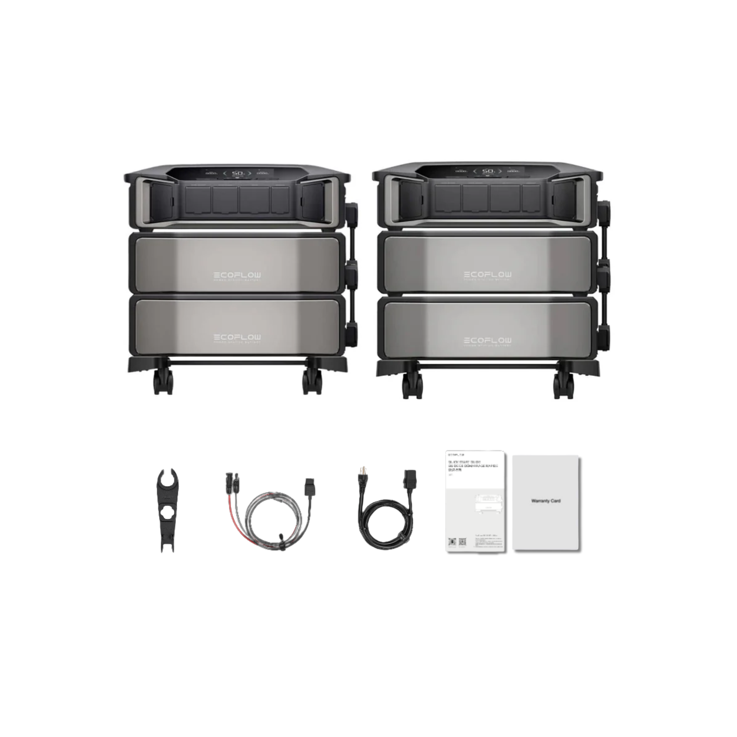 EcoFlow DELTA Pro Ultra Portable Power Station and Whole-Home Backup - 2 x Inverter + 2 x Battery + No Smart Home Panel Inclusions