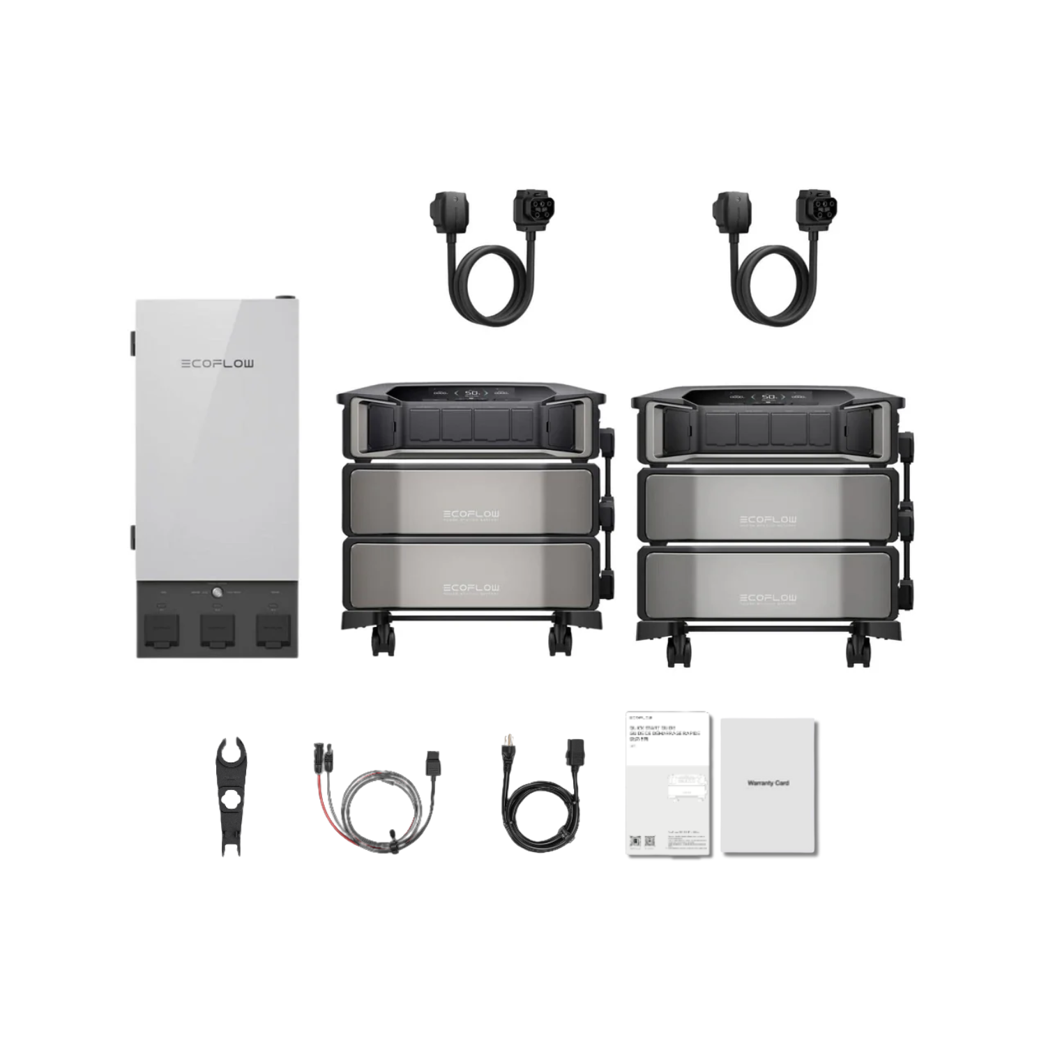 EcoFlow DELTA Pro Ultra Portable Power Station and Whole-Home Backup - 2 x Inverter + 2 x Battery + Smart Home Panel Inclusions