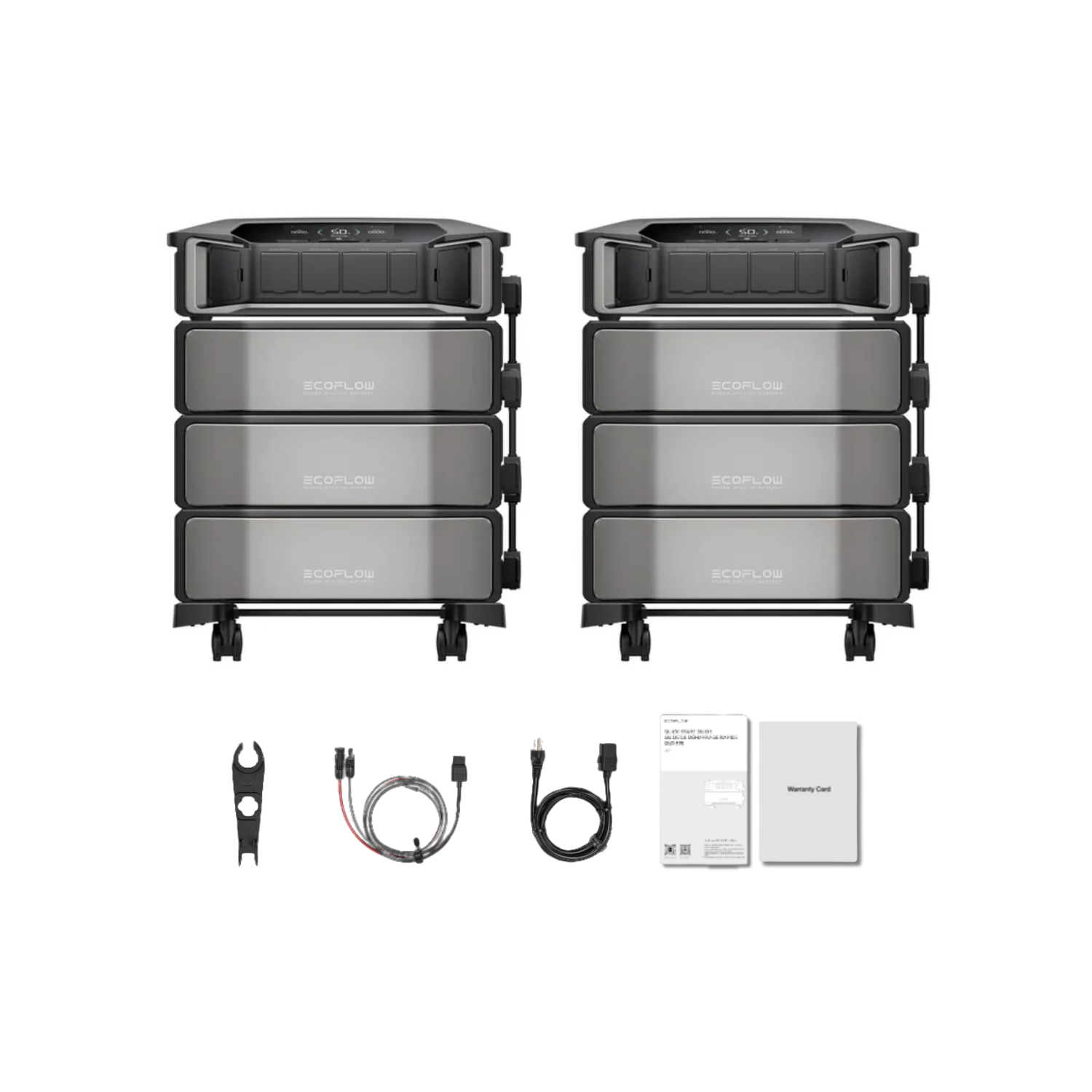 EcoFlow DELTA Pro Ultra Portable Power Station and Whole-Home Backup - 2 x Inverter + 3 x Battery + No Smart Home Panel Inclusions