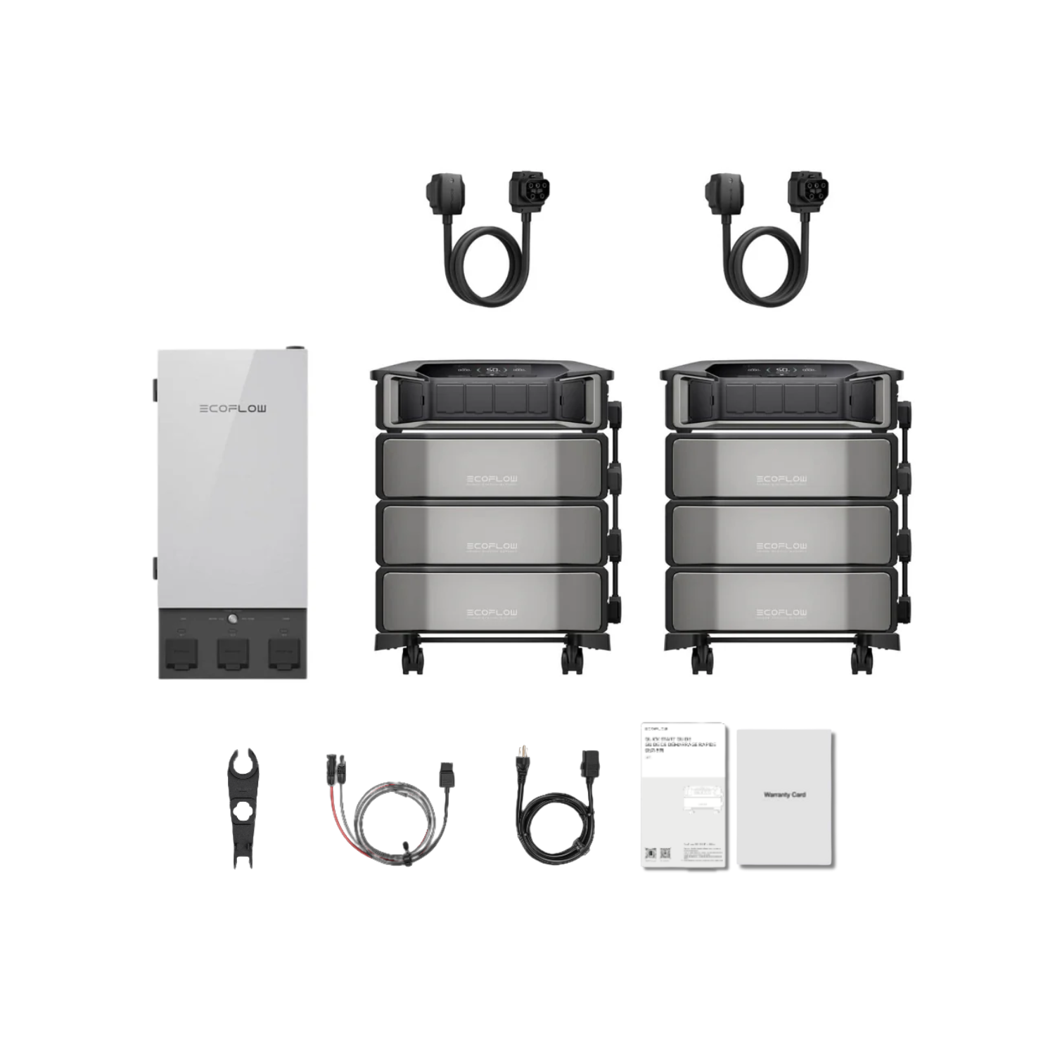 EcoFlow DELTA Pro Ultra Portable Power Station and Whole-Home Backup - 2 x Inverter + 3 x Battery + Smart Home Panel Inclusions