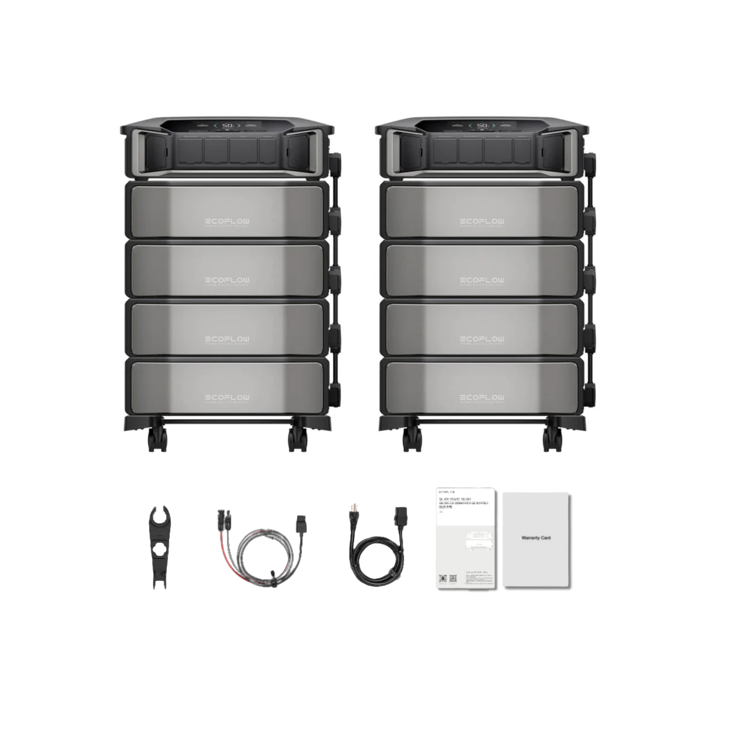 EcoFlow DELTA Pro Ultra Portable Power Station and Whole-Home Backup - 2 x Inverter + 4 x Battery + No Smart Home Panel Inclusions
