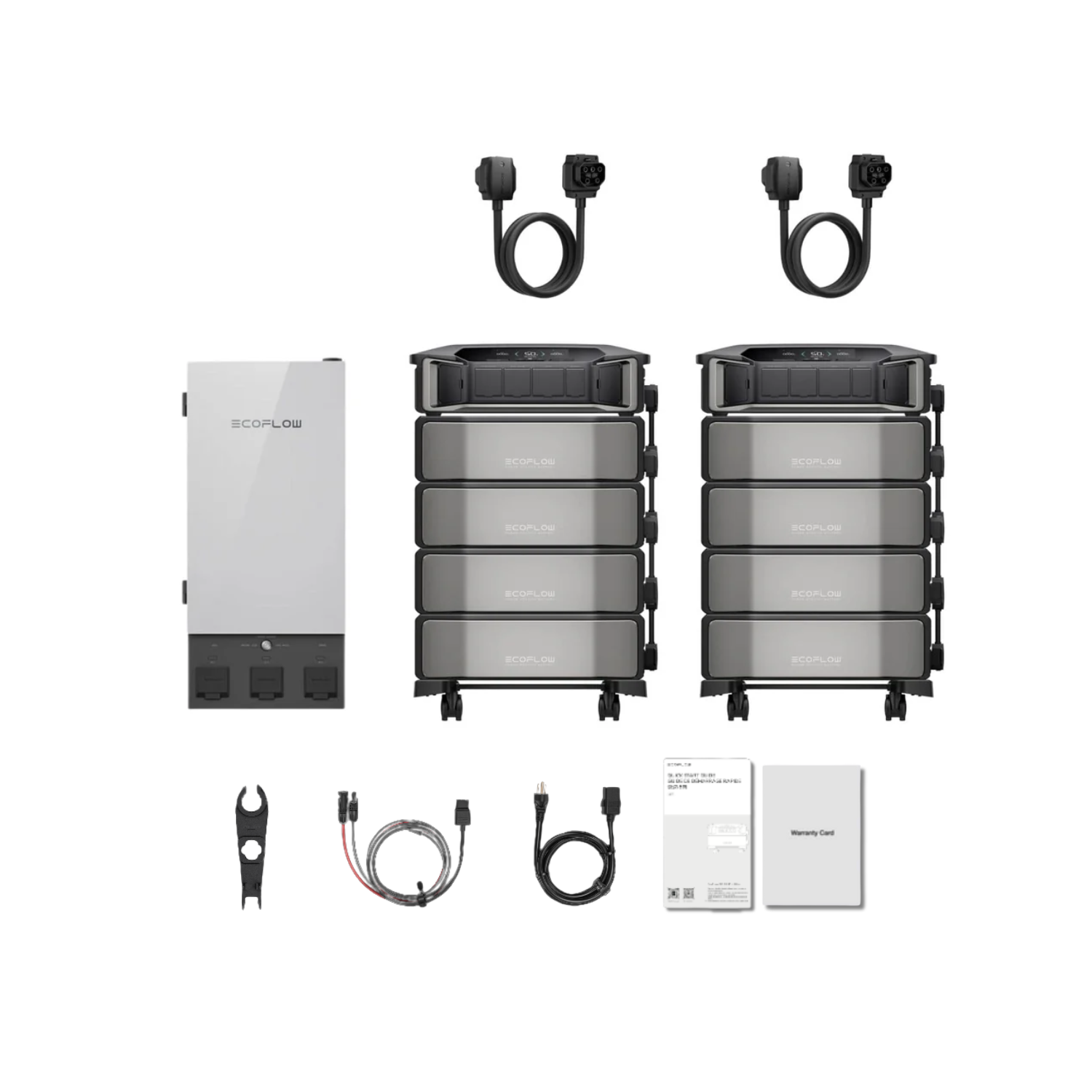 EcoFlow DELTA Pro Ultra Portable Power Station and Whole-Home Backup - 2 x Inverter + 4 x Battery + Smart Home Panel Inclusions