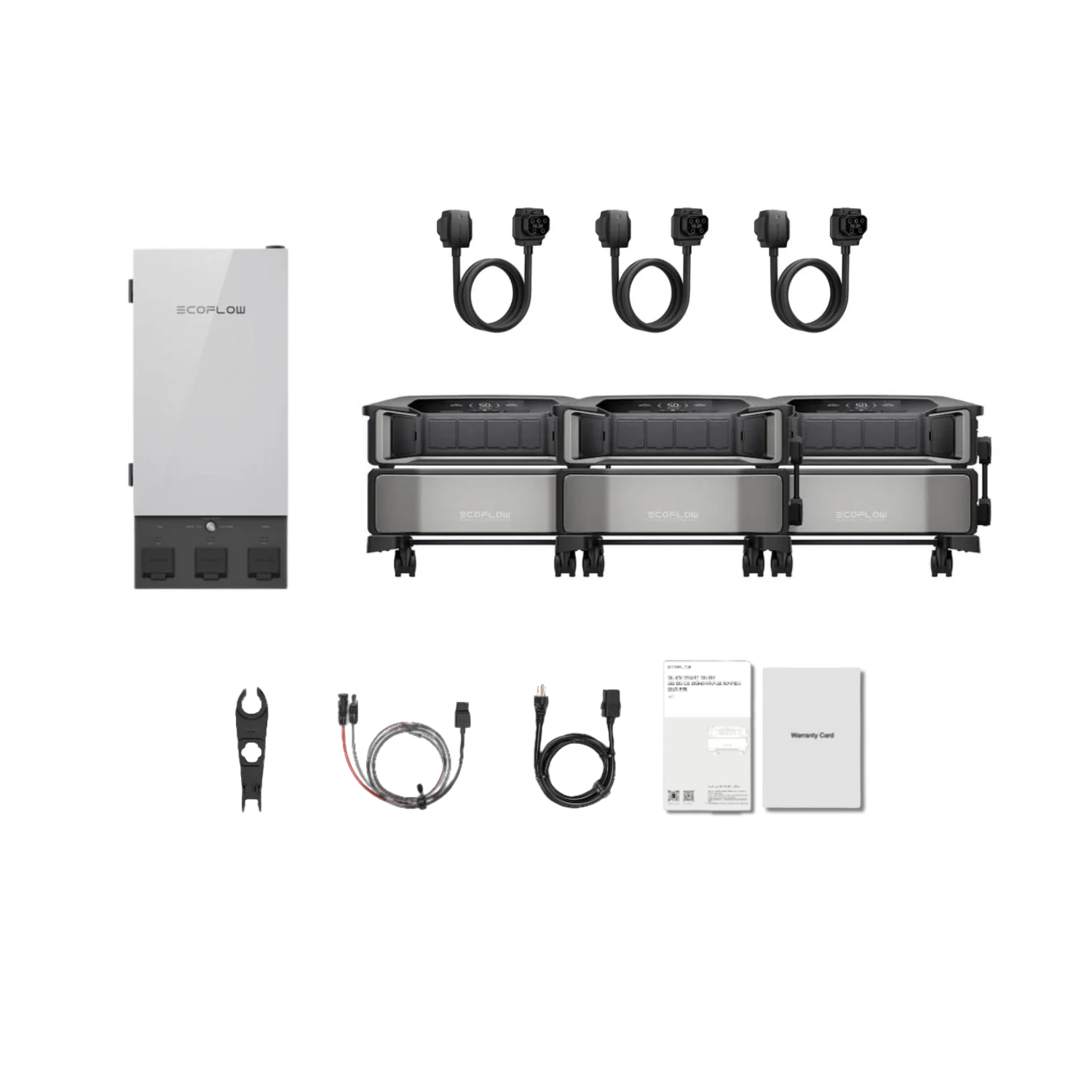 EcoFlow DELTA Pro Ultra Portable Power Station and Whole-Home Backup - 3 x Inverter + 1 x Battery + Smart Home Panel Inclusions