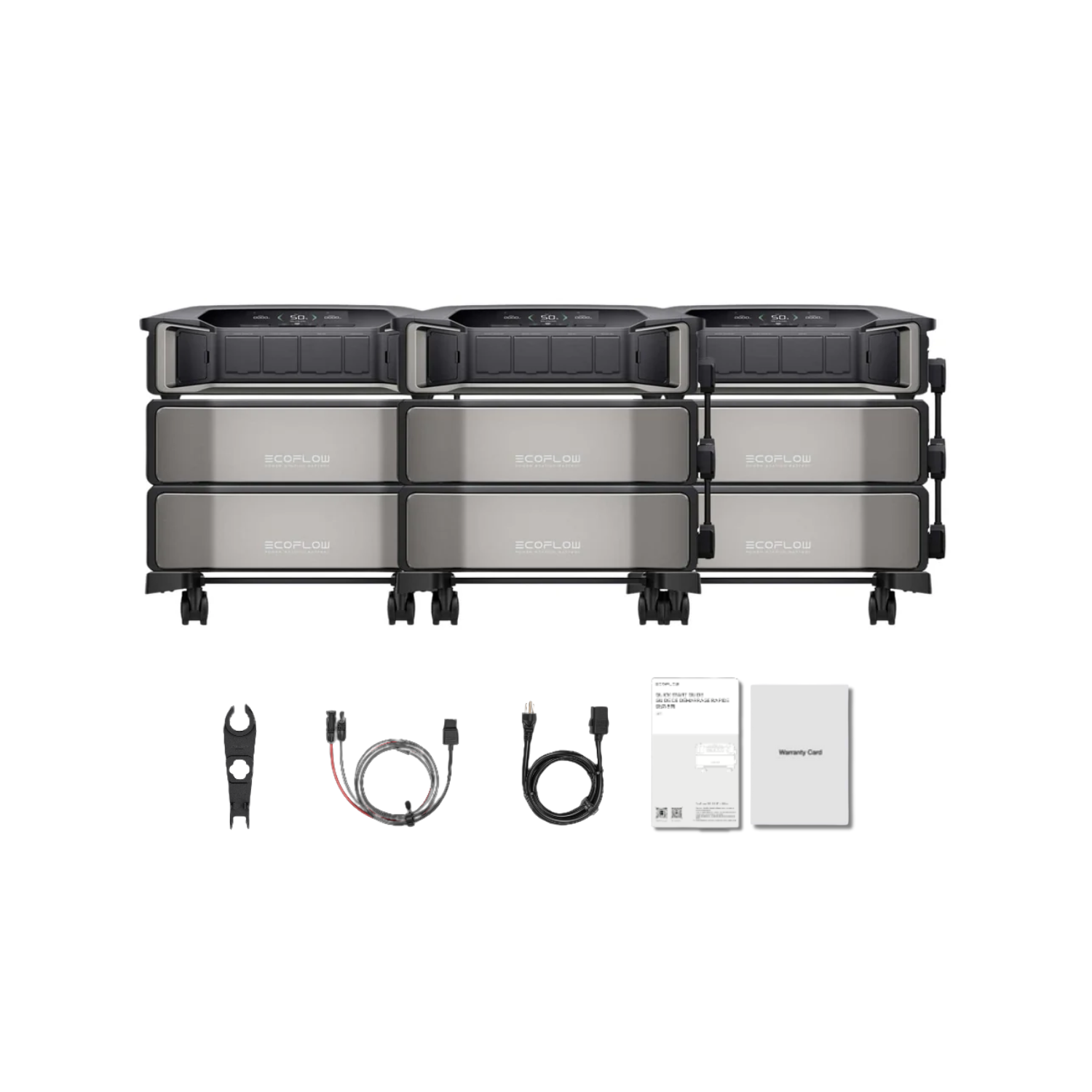 EcoFlow DELTA Pro Ultra Portable Power Station and Whole-Home Backup - 3 x Inverter + 2 x Battery + No Smart Home Panel Inclusions