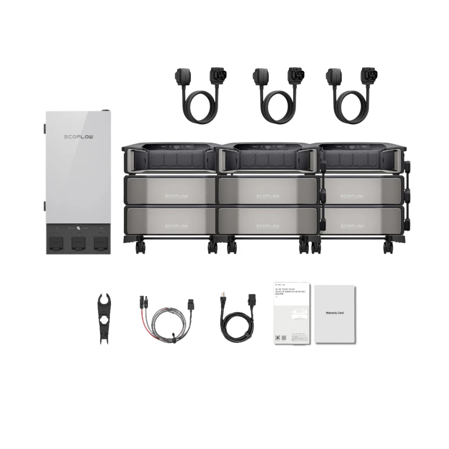 EcoFlow DELTA Pro Ultra Portable Power Station and Whole-Home Backup - 3 x Inverter + 2 x Battery + Smart Home Panel Inclusions